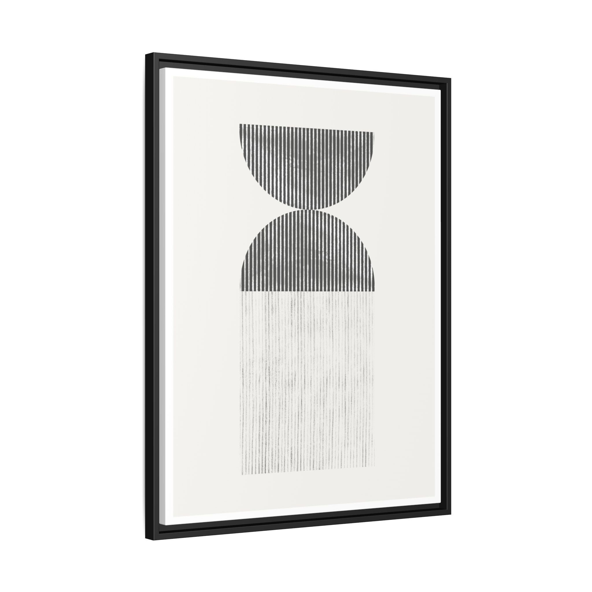 Monochrome Drift Balance - Framed