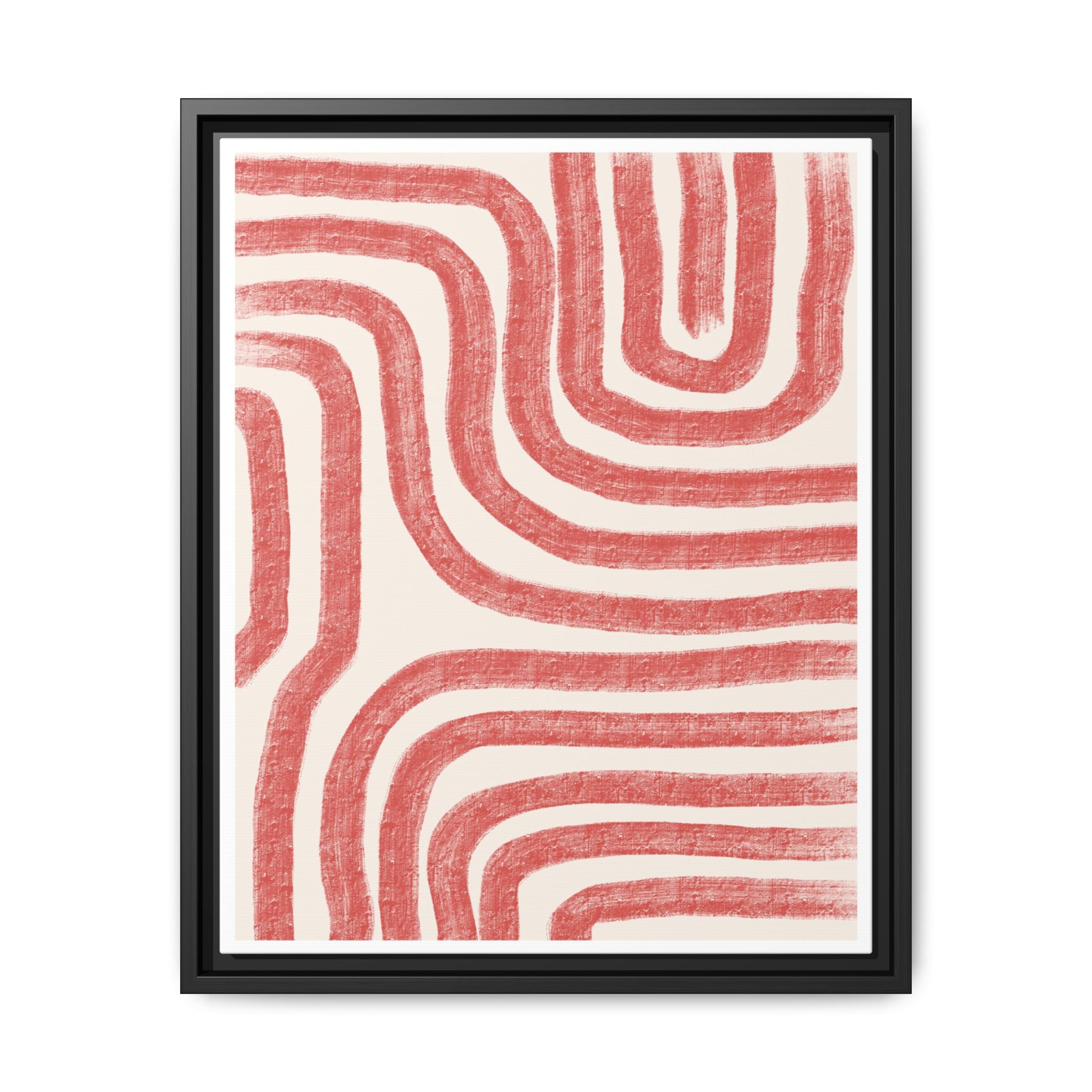 Coral Drift Pathways - Framed