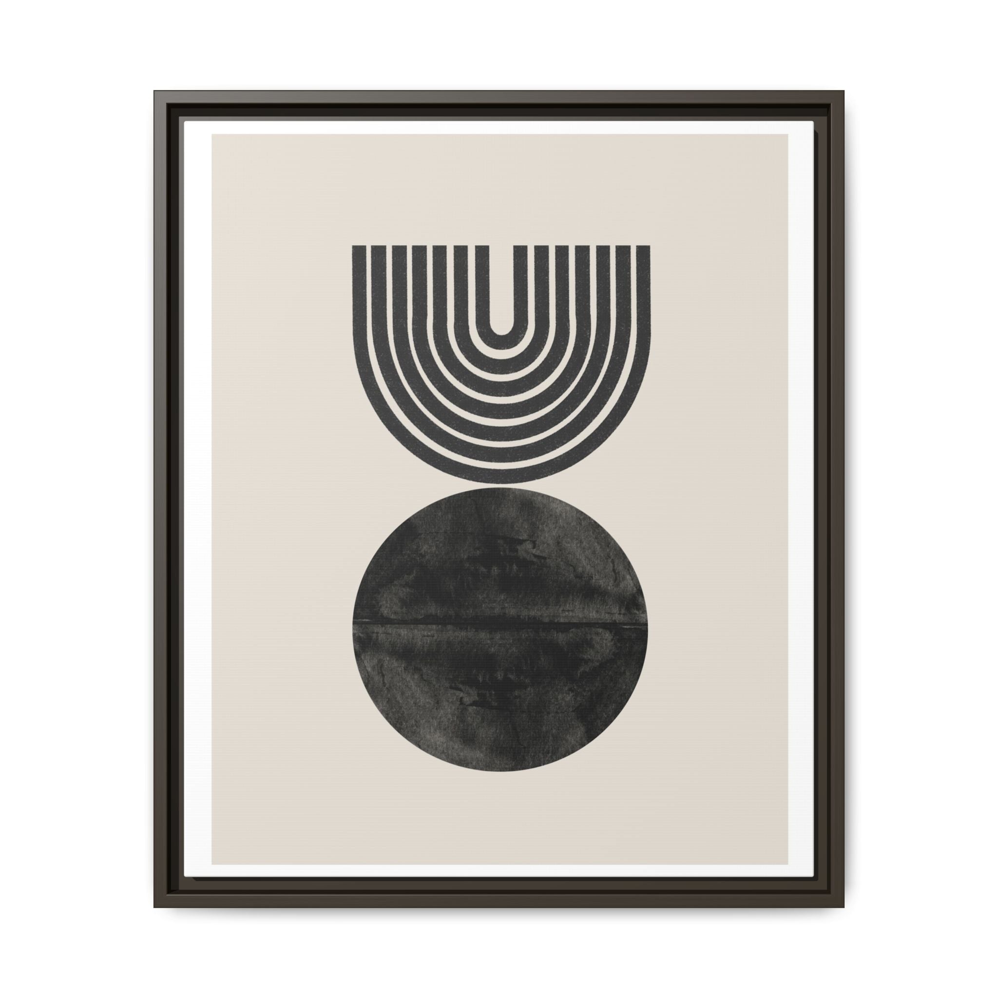 Obsidian Echo Arches - Framed