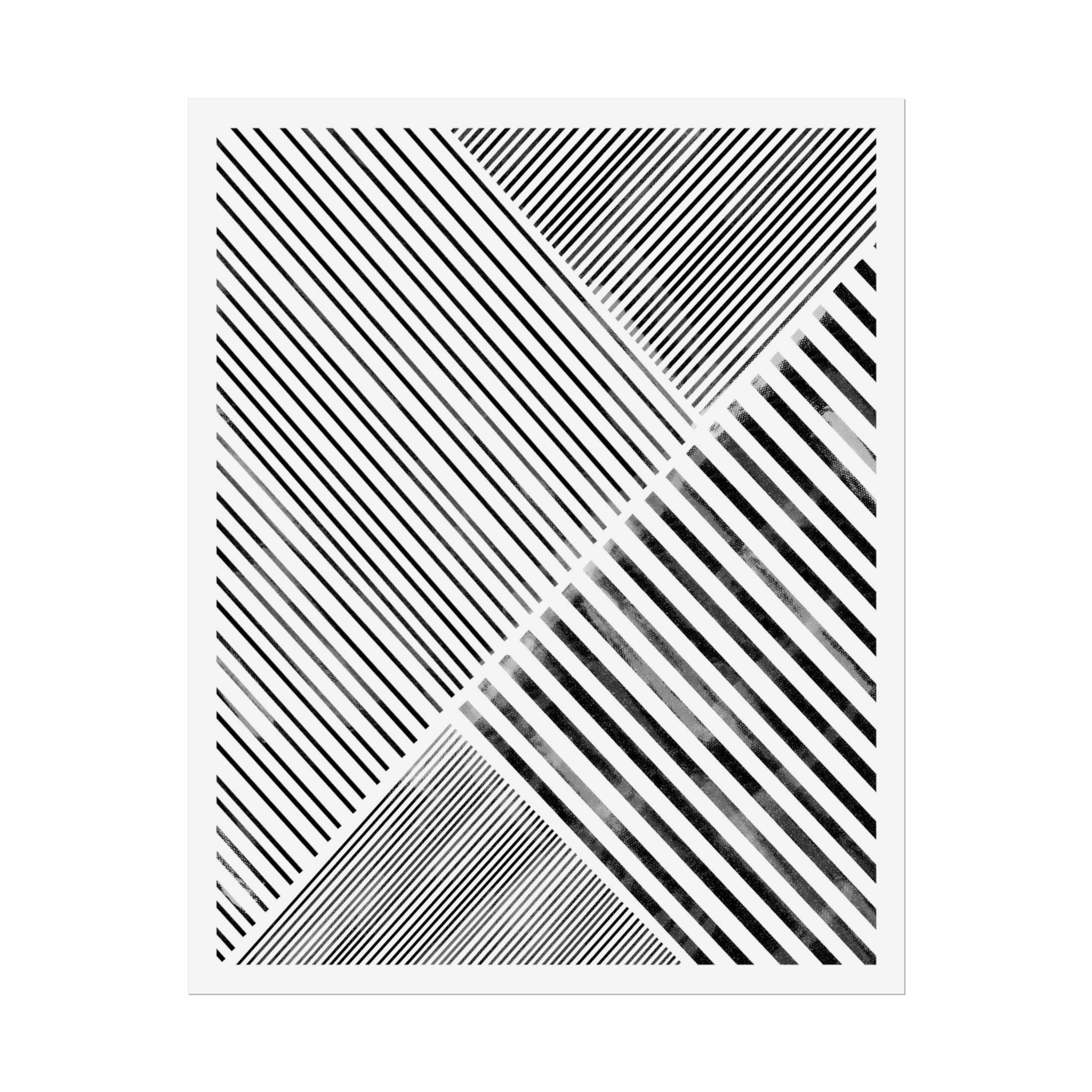 Monochrome Motion Angles - Poster