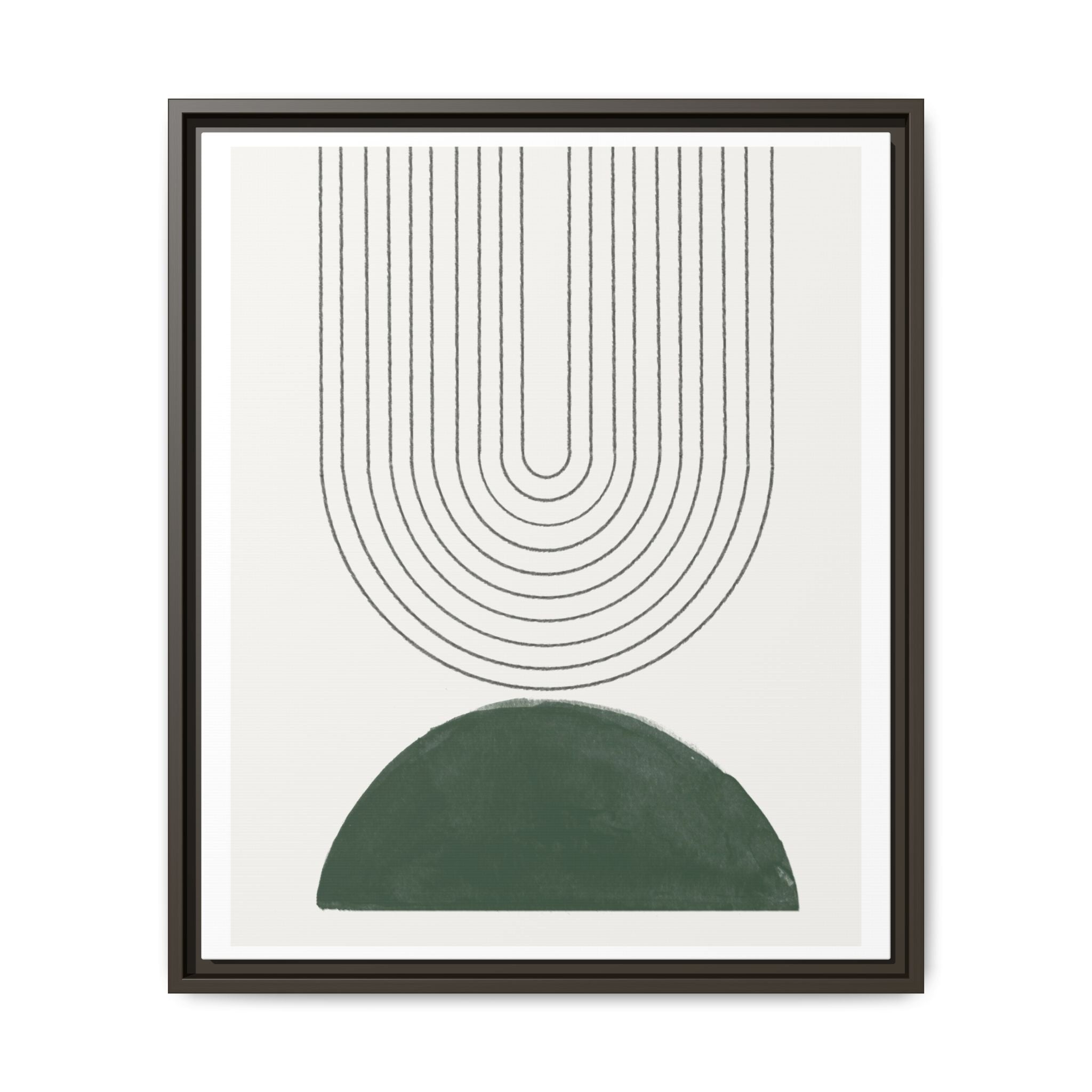 Emerald Echo Pathways - Framed