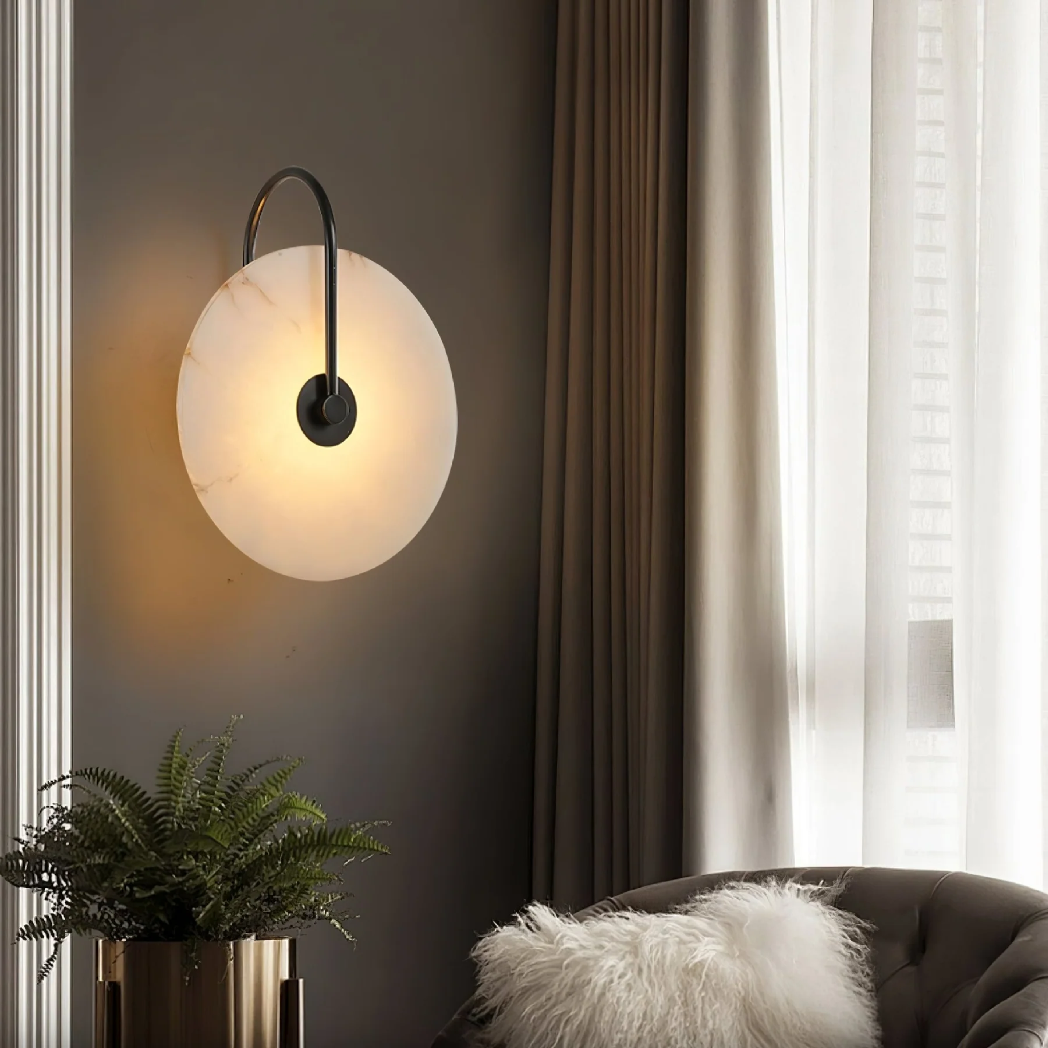 Alab Marble Led Wall Lamp