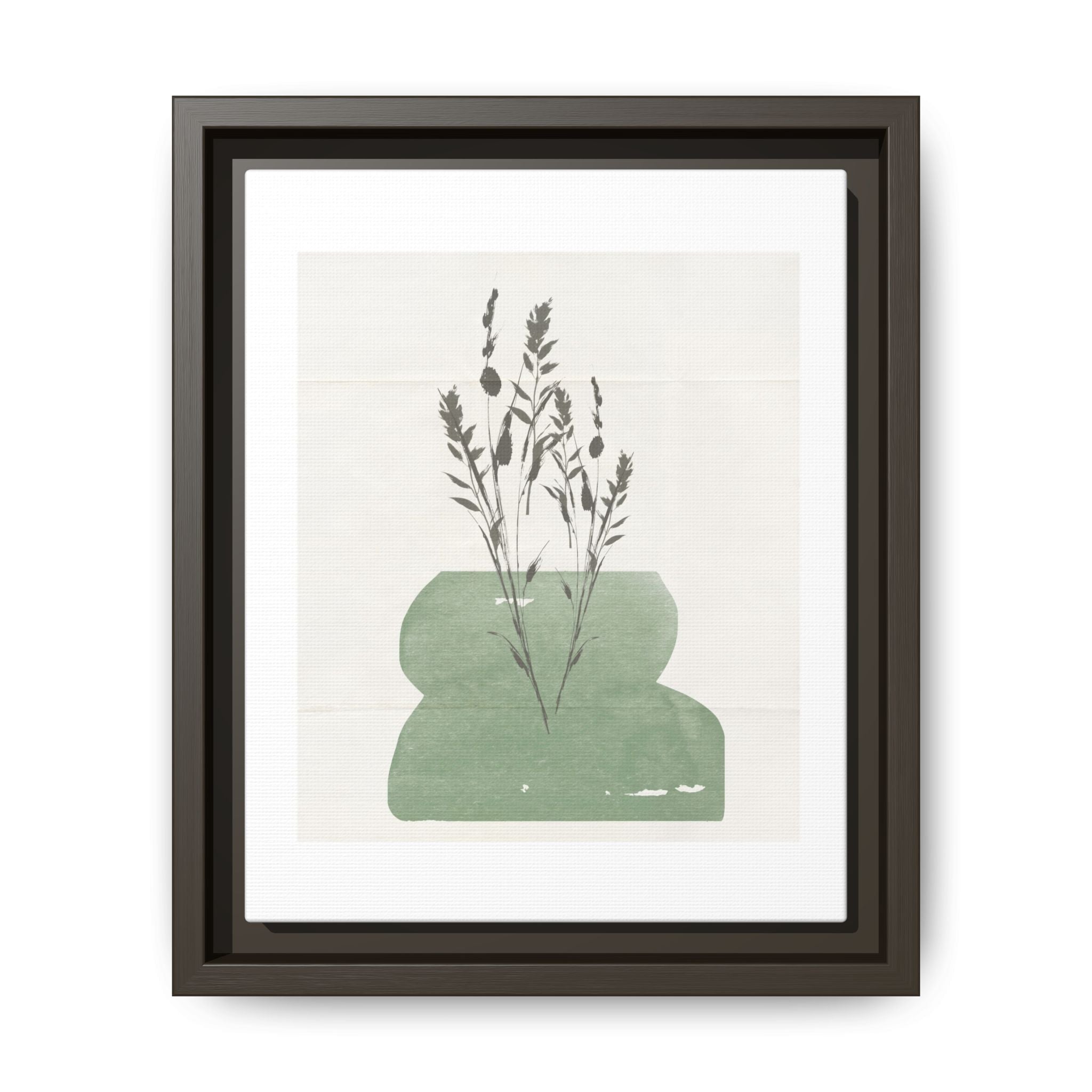Sage Meadow Silhouette - Framed