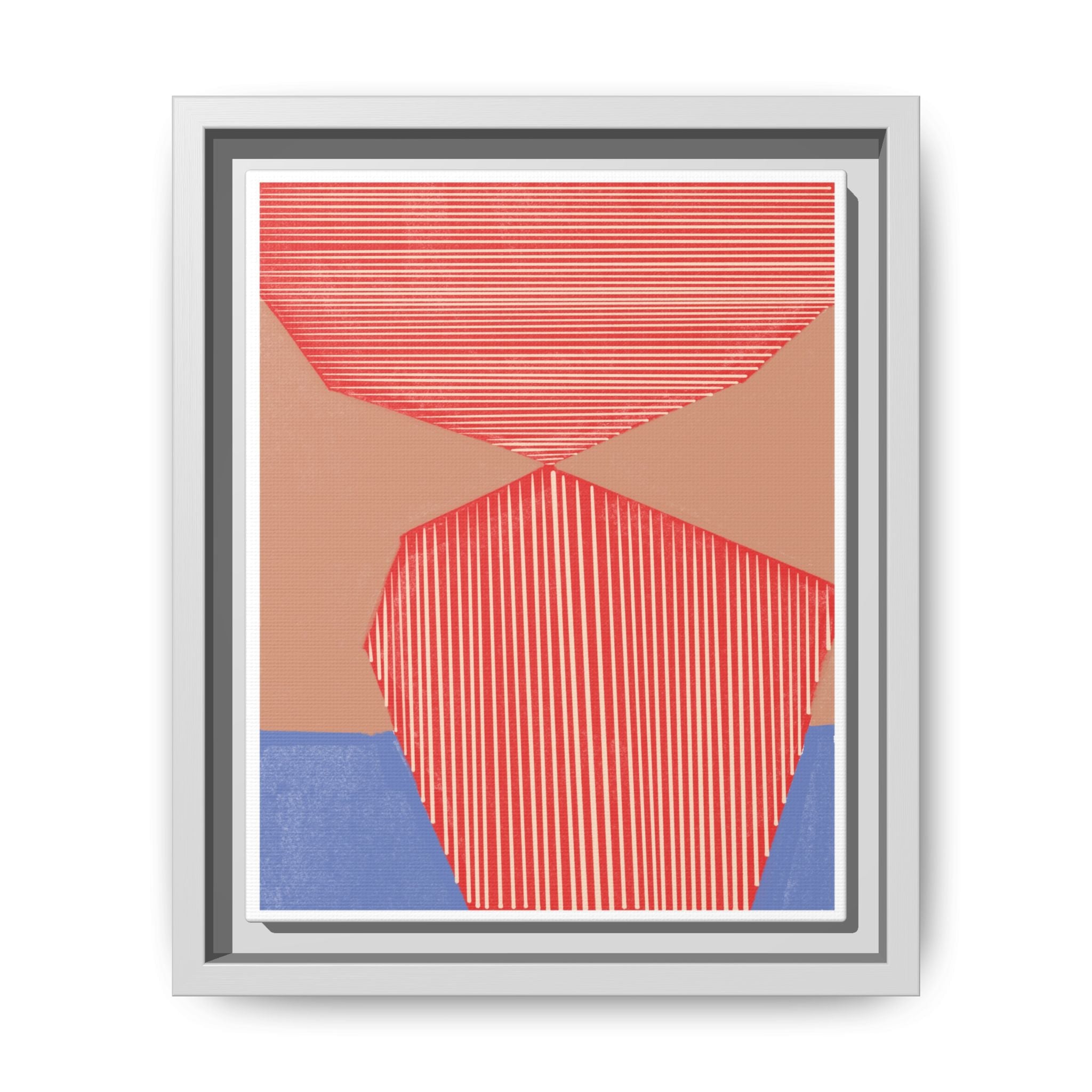 Crimson Axis Drift - Framed