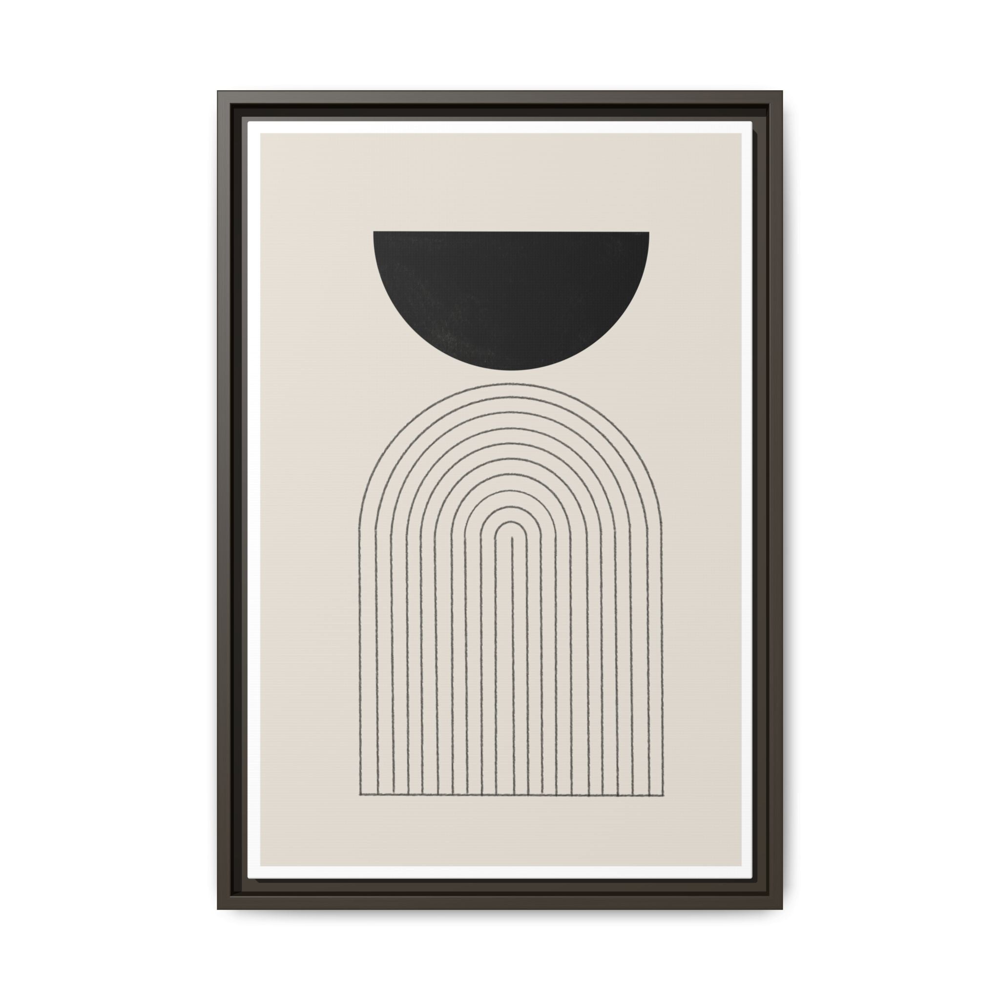 Midnight Portal Lines - Framed