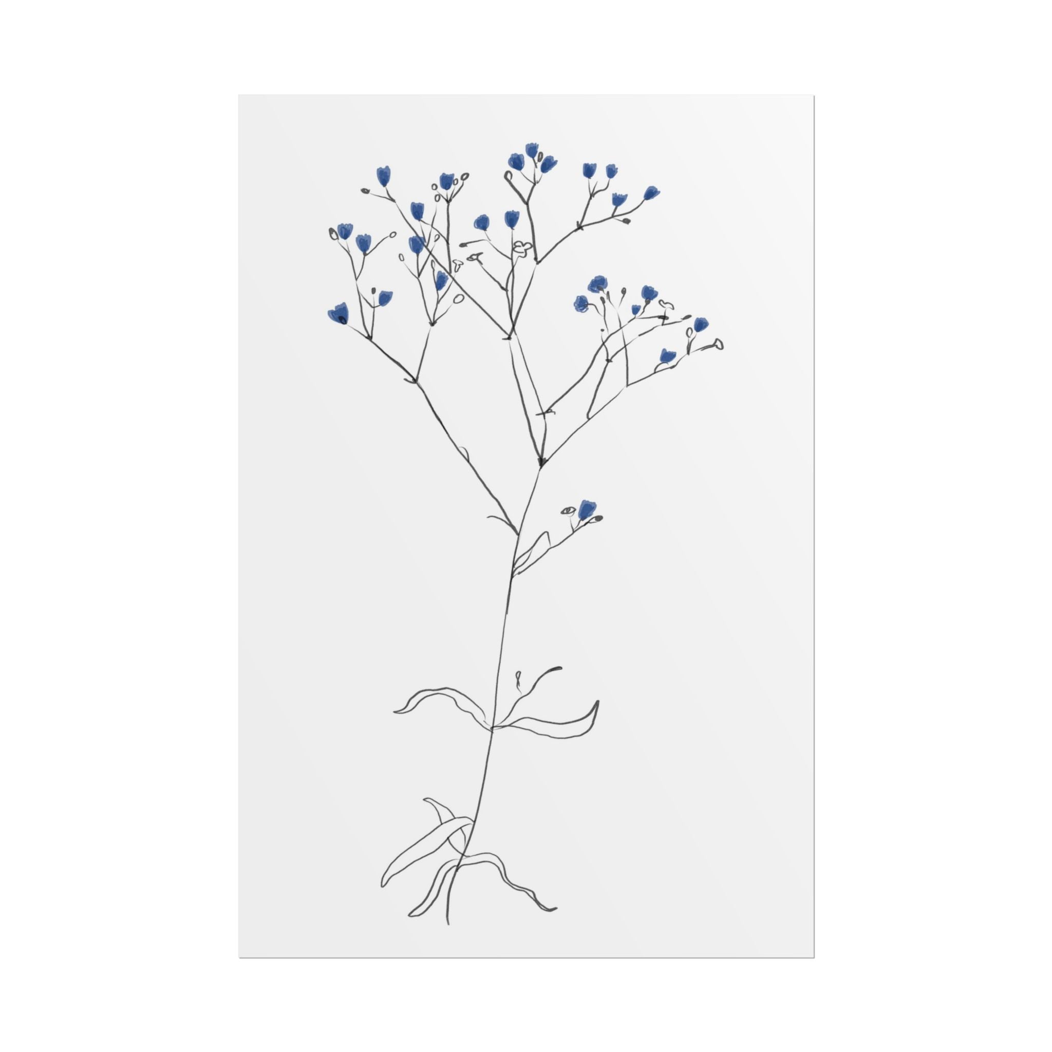 Blue Meadow Whisper - Poster