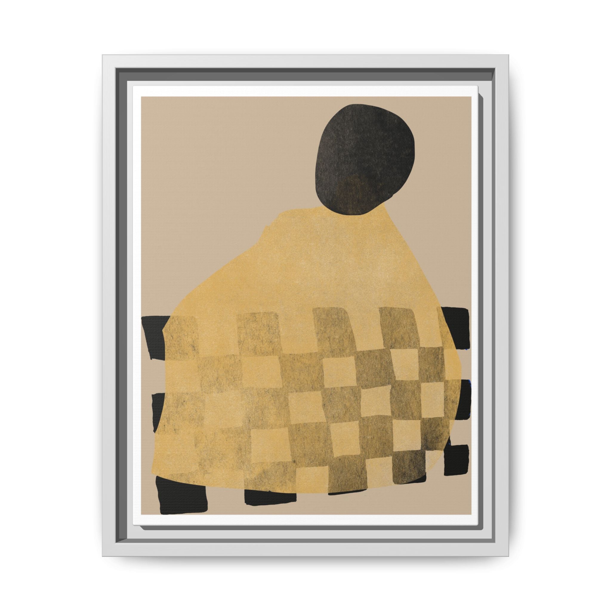 Golden Hearth Pattern Drift - Framed