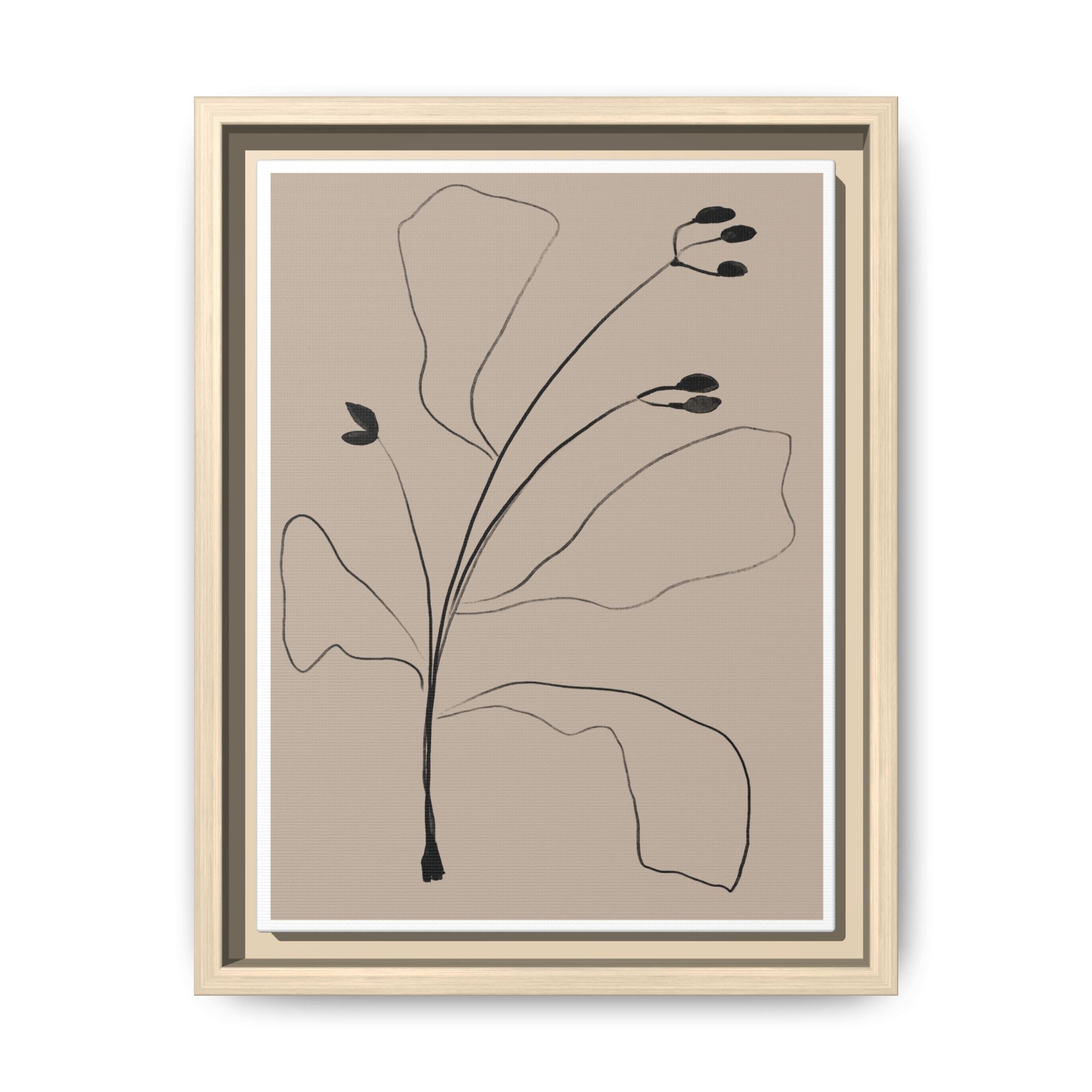 Quiet Botanical Gesture - Framed