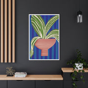 Cobalt Palm Contrast - Canvas