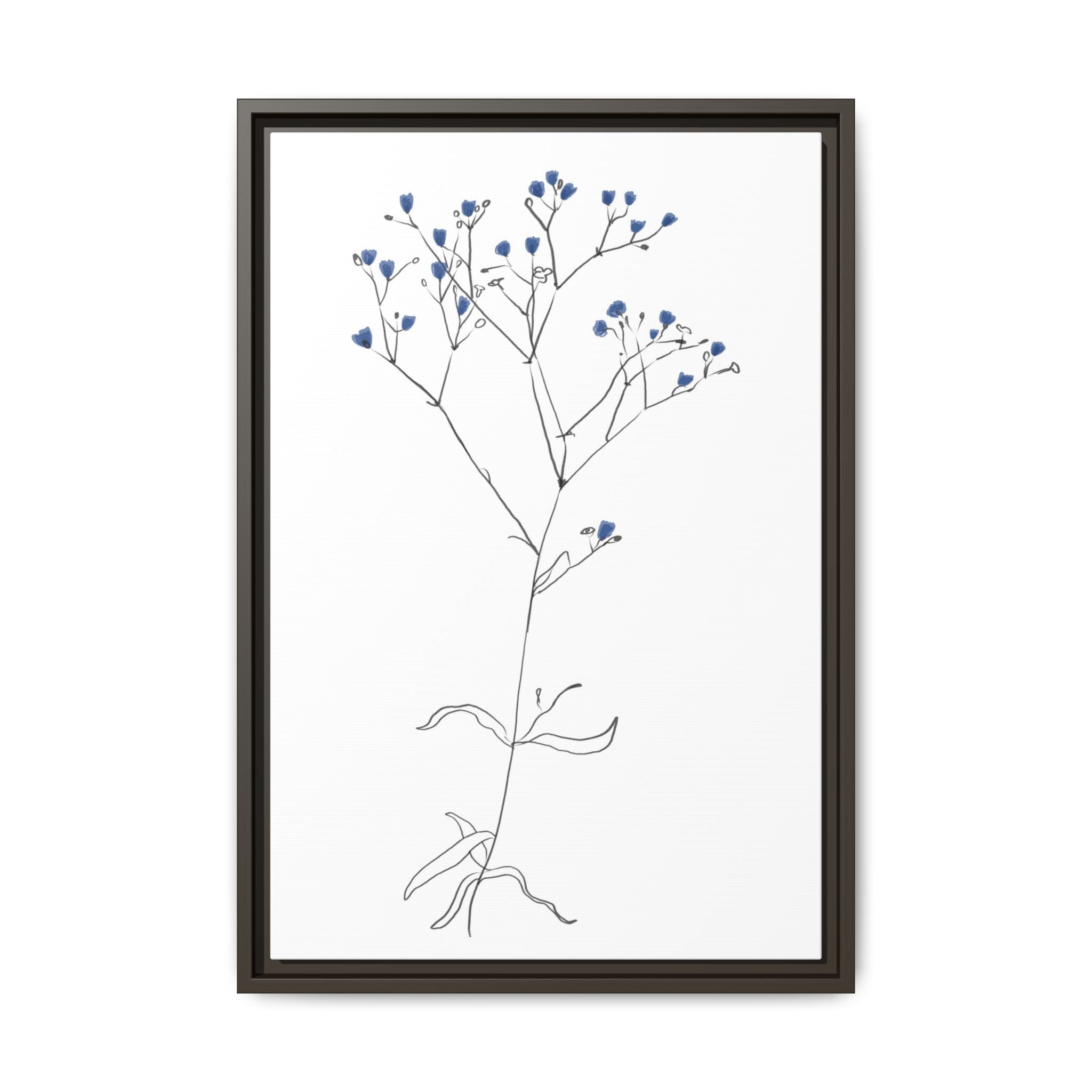 Blue Meadow Whisper - Framed