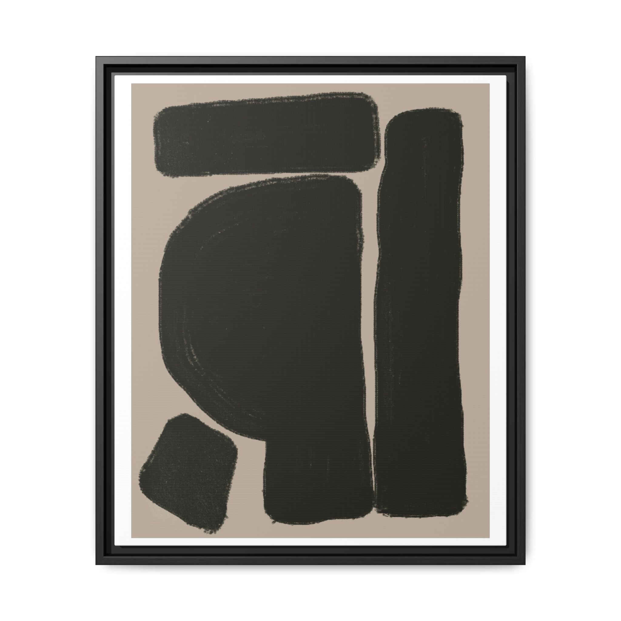 Velvet Obsidian Forms - Framed
