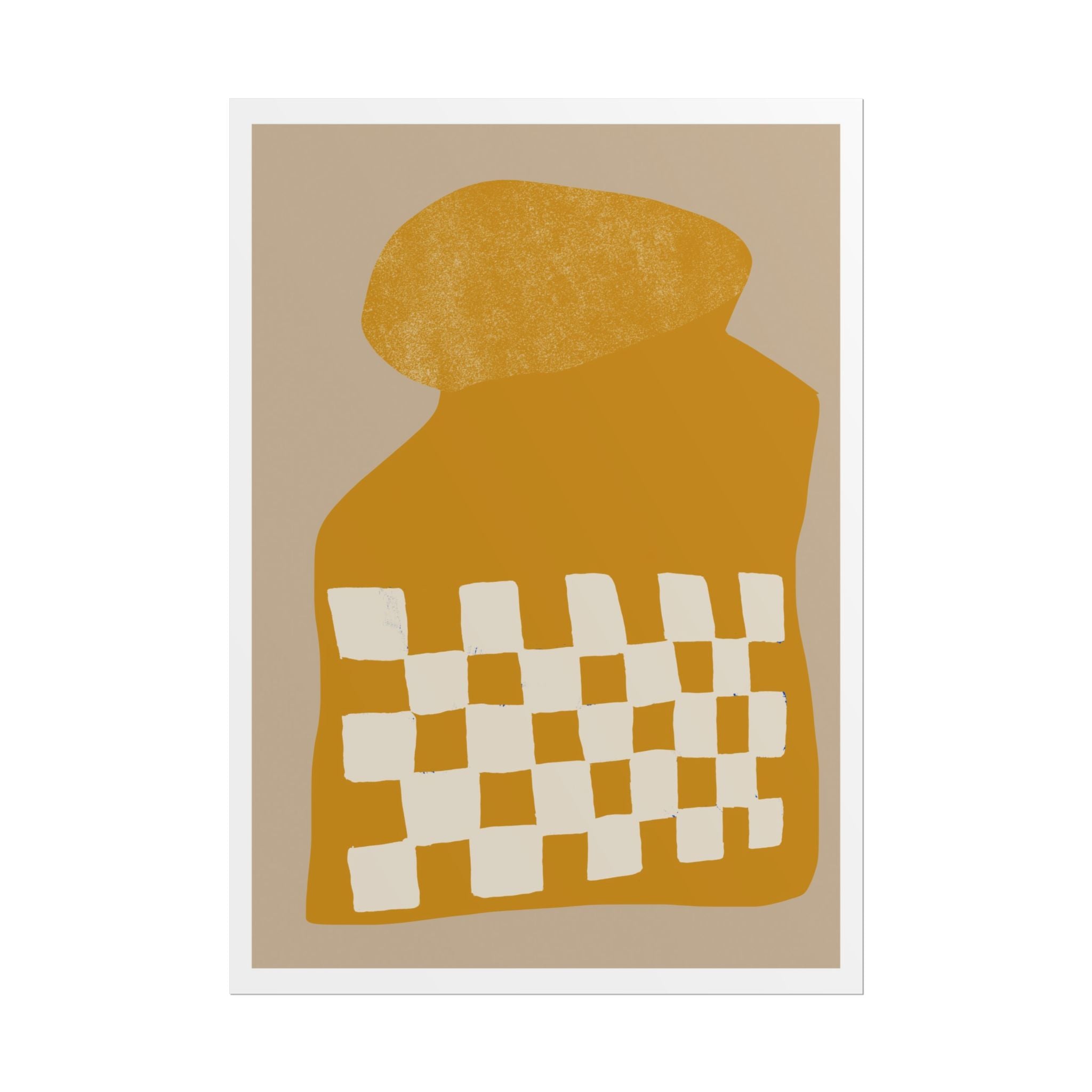 Golden Mosaic Bloom - Poster