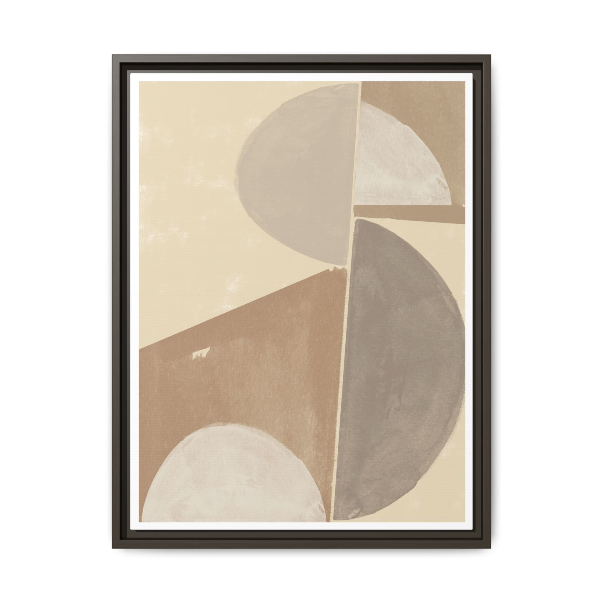 Desert Moon Geometry Echo - Framed