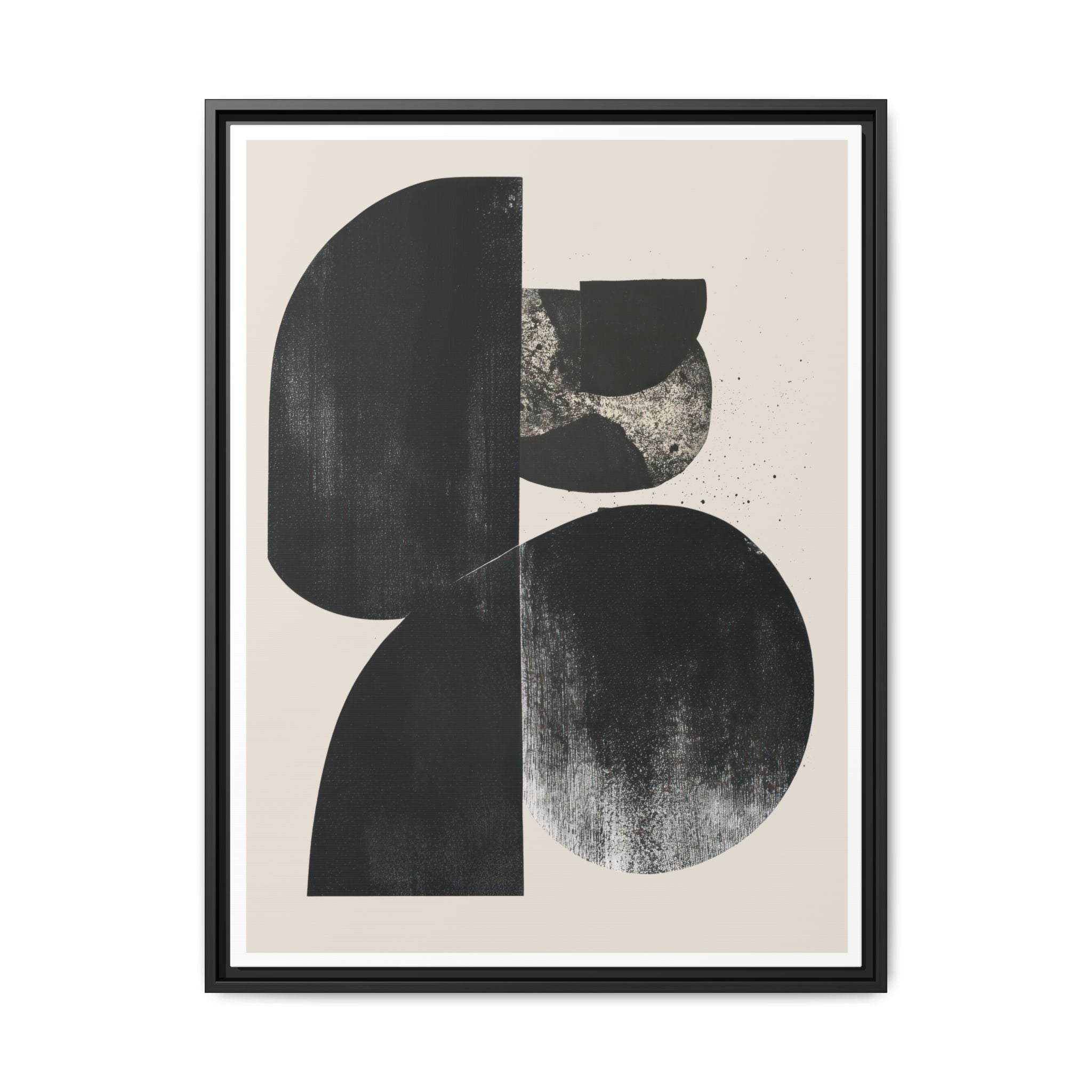 Obsidian Drift Composition - Framed