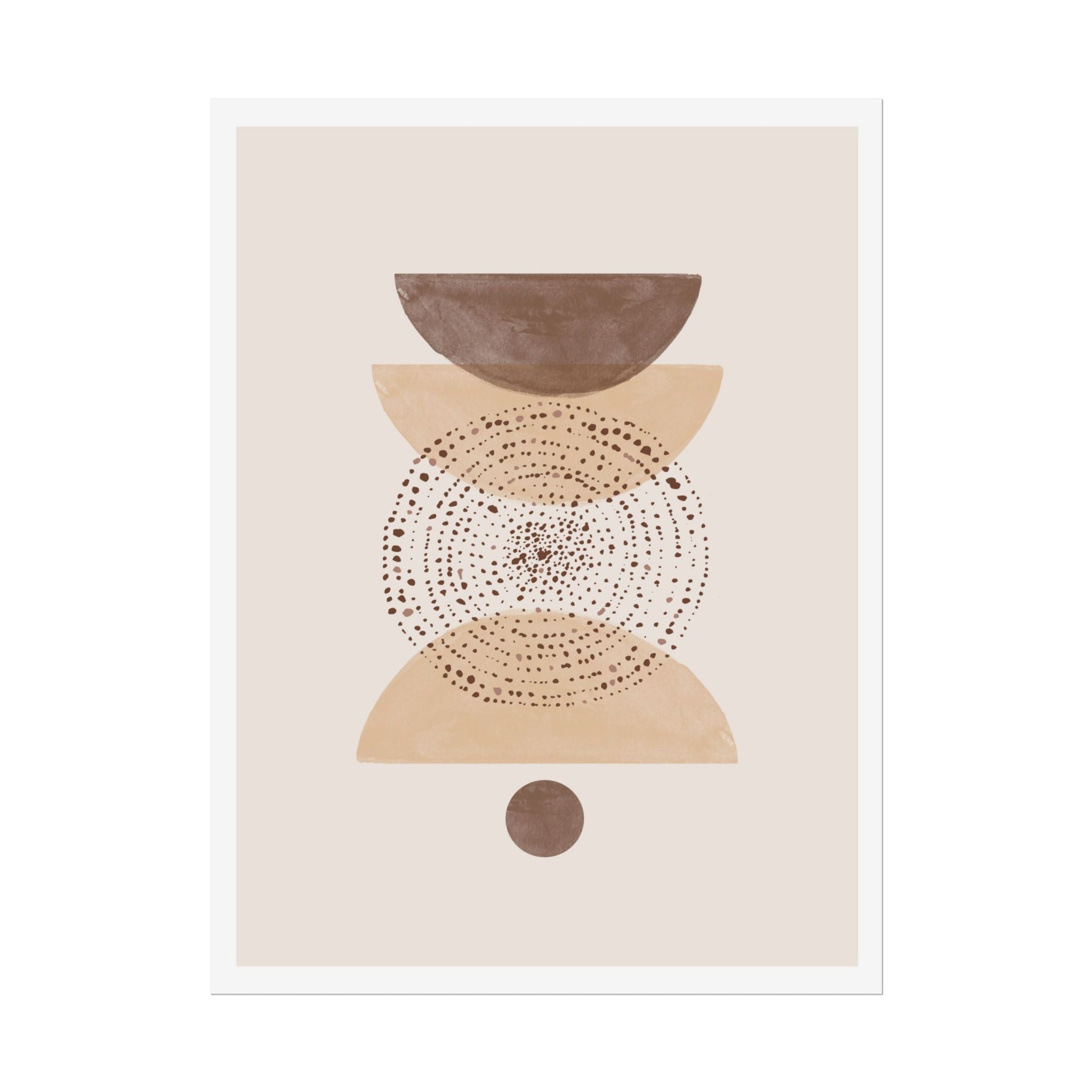 Terracotta Orbit Balance - Poster