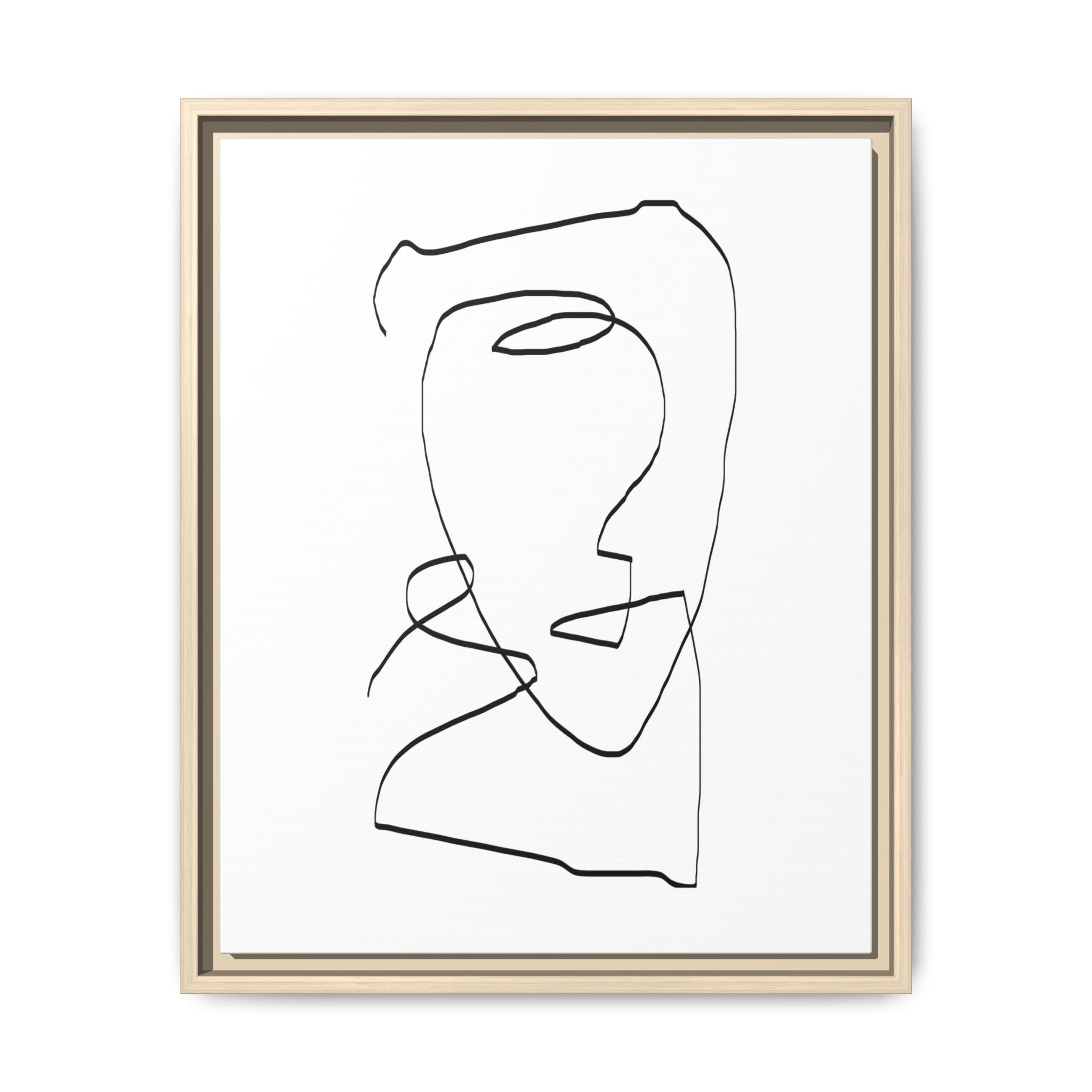 Silent Contour Reverie - Framed