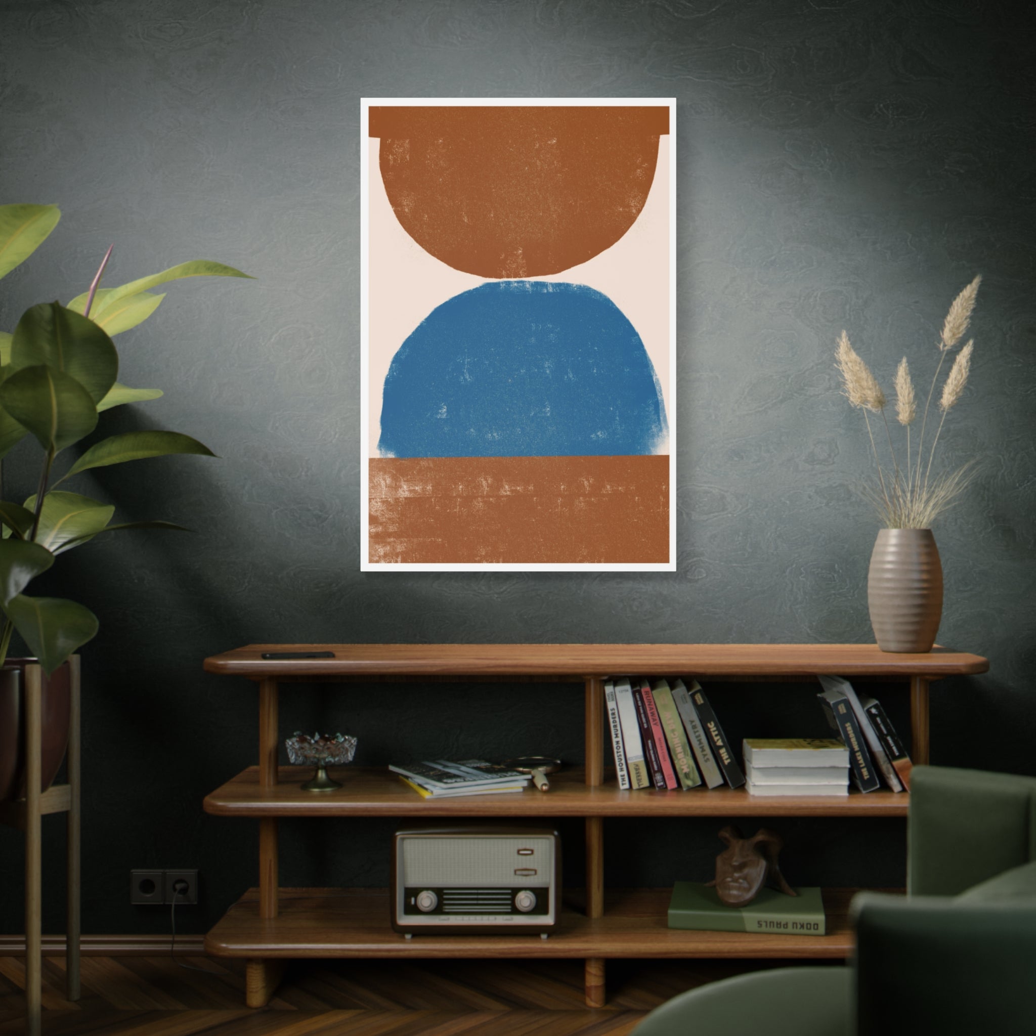 Cobalt Ember Equilibrium - Canvas