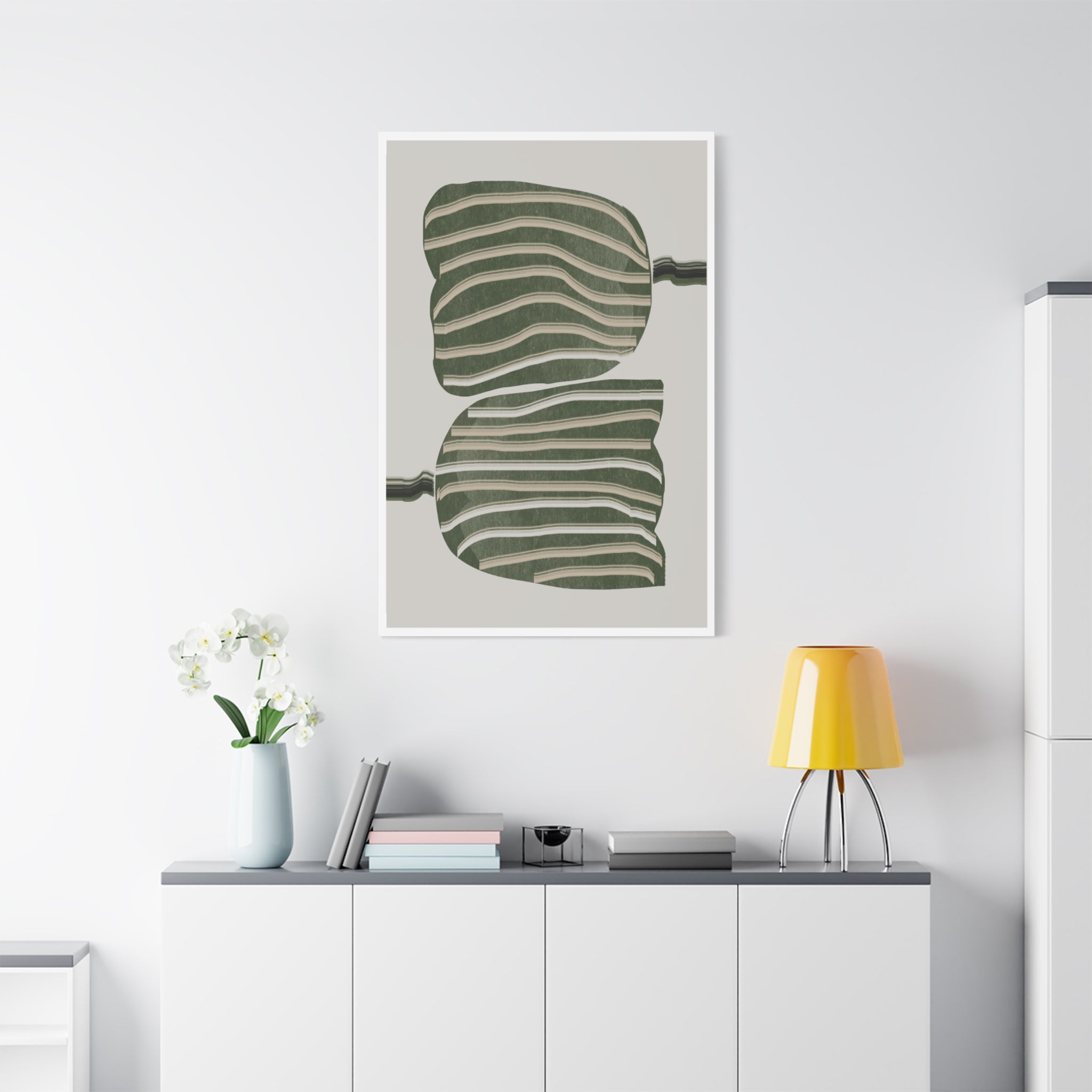 Verdant Echo Layers - Canvas