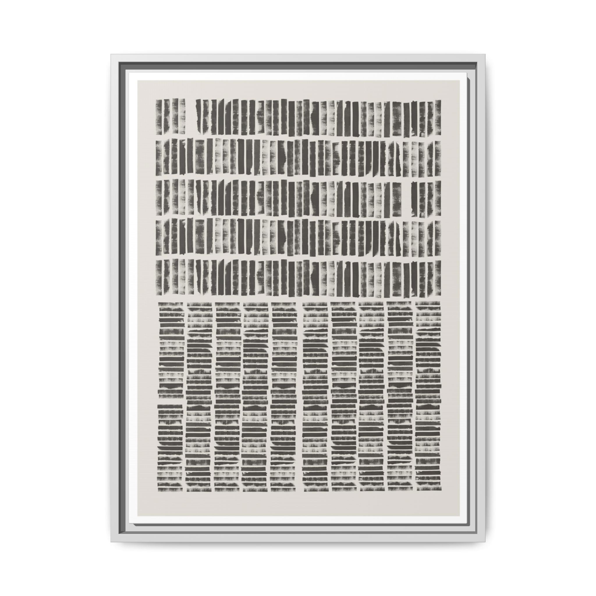 Shadow Rhythm Columns - Framed