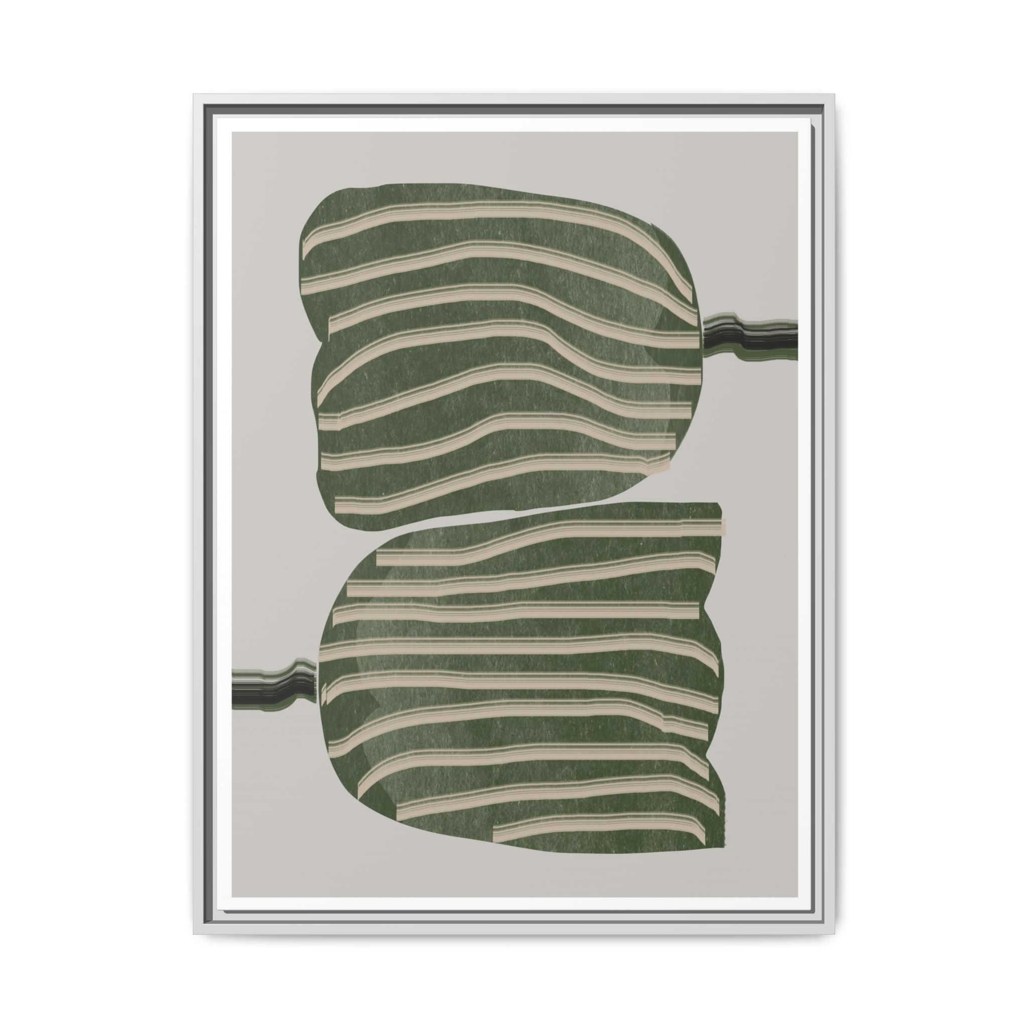 Verdant Echo Layers - Framed