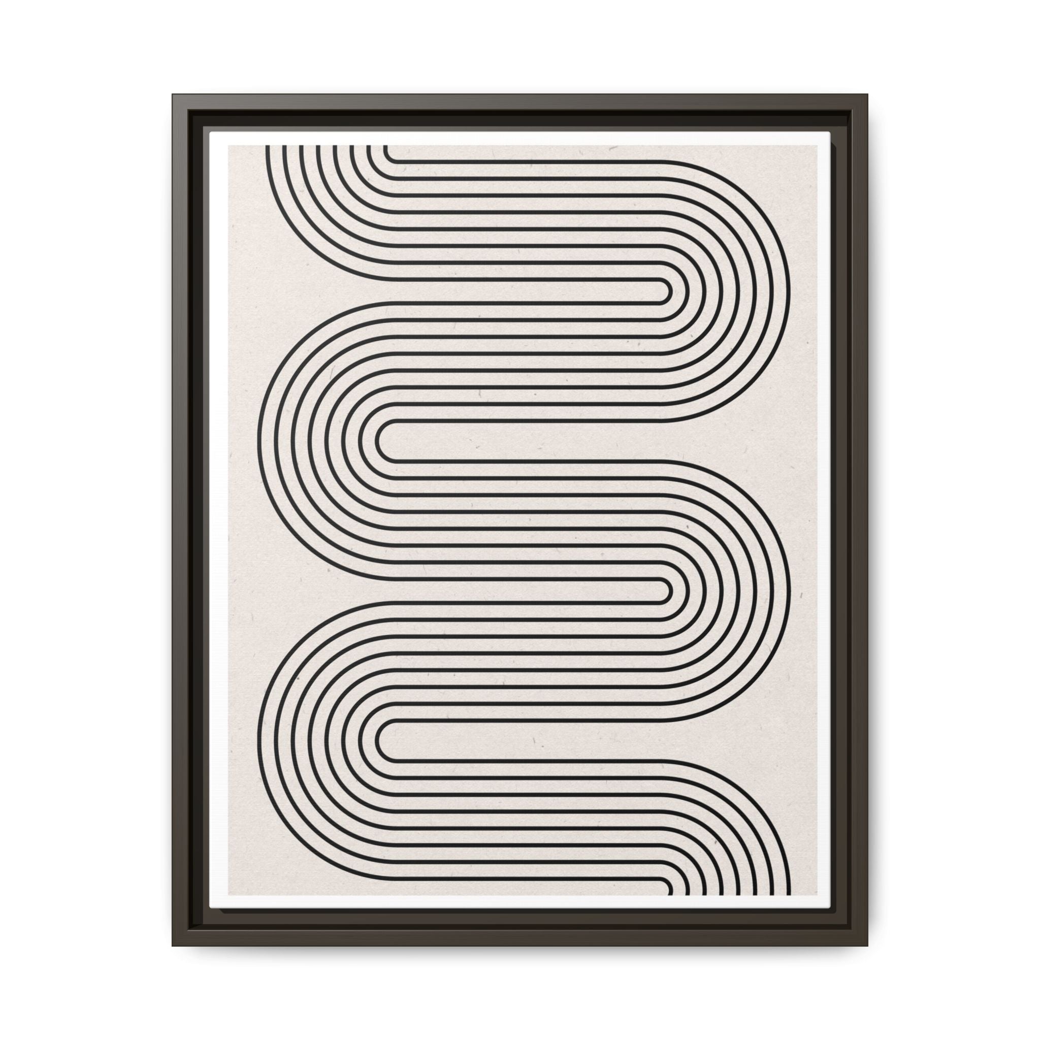 Monoline Rhythm Cascade - Framed