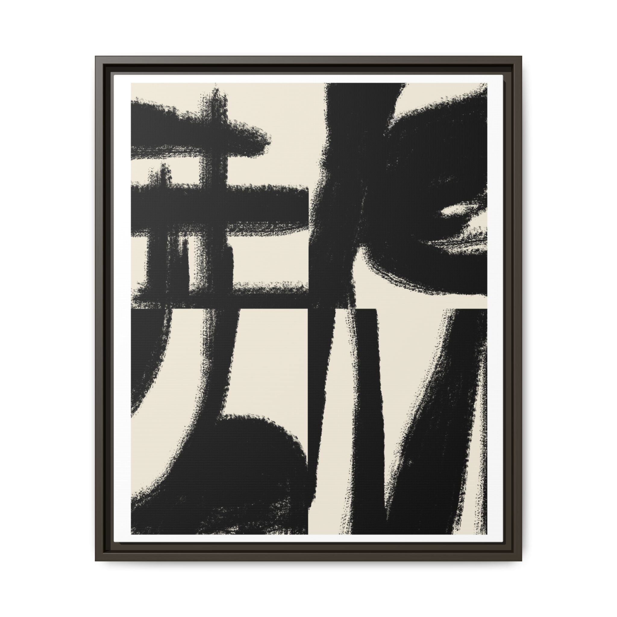 Midnight Gesture Fragments - Framed