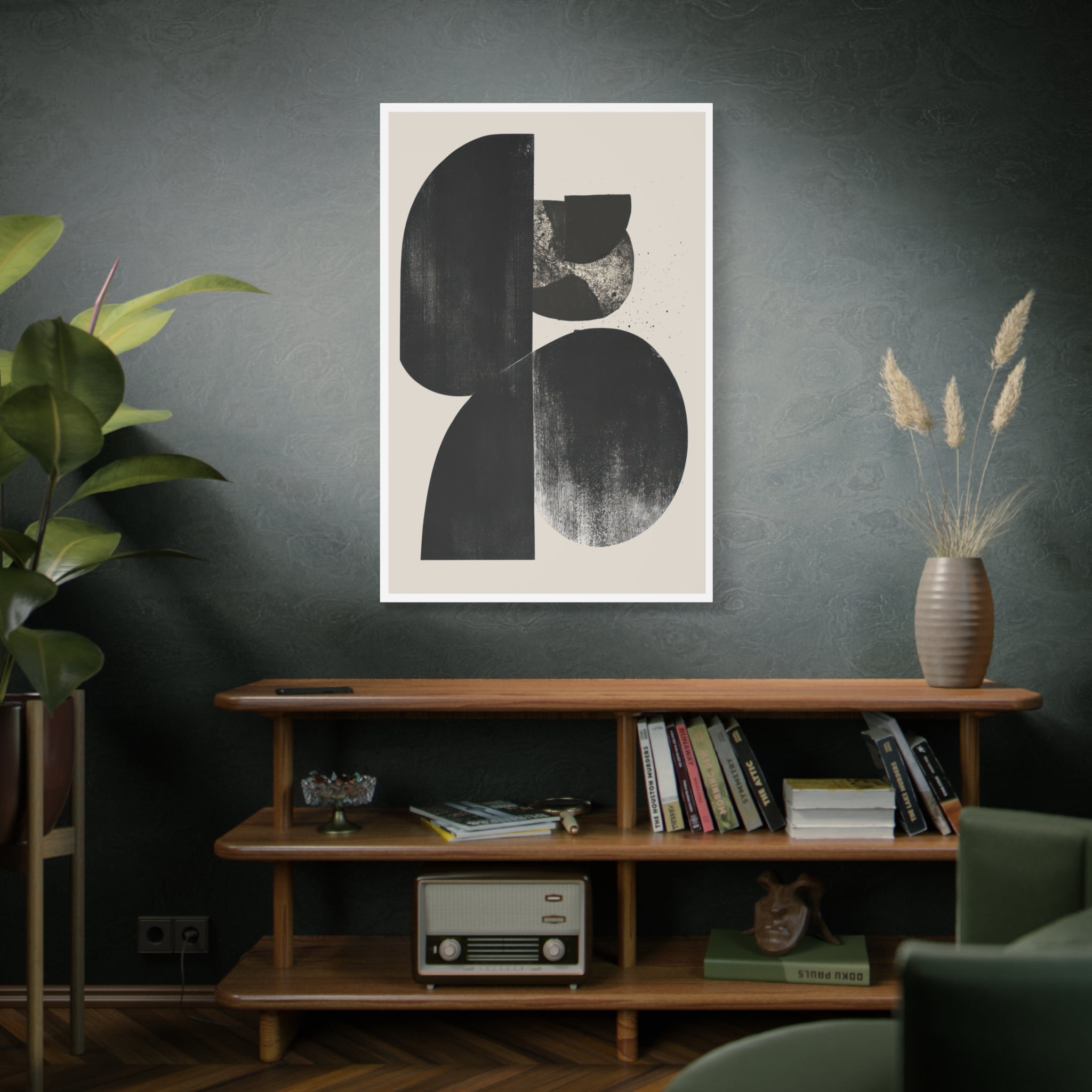 Obsidian Drift Composition - Canvas
