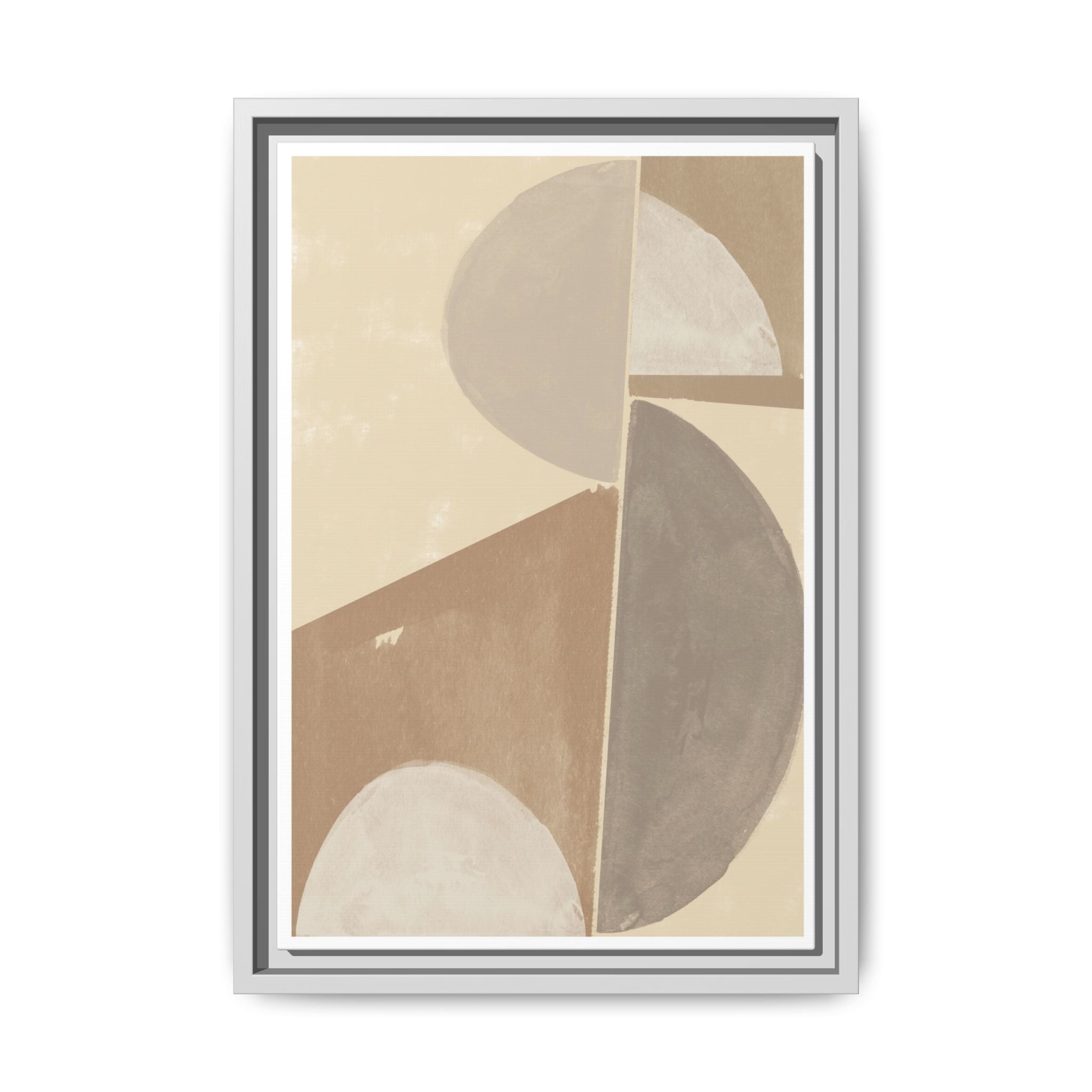 Desert Moon Geometry Echo - Framed