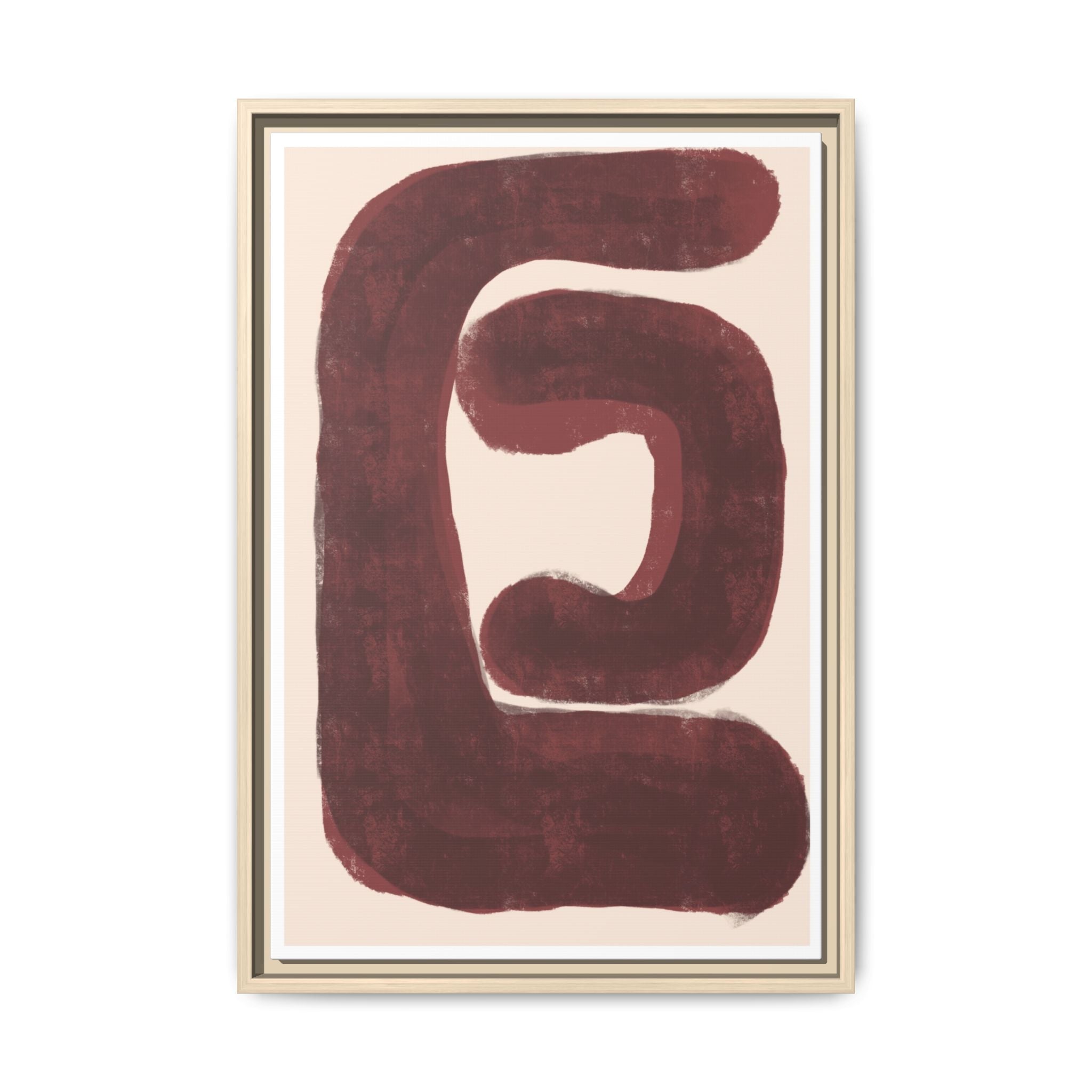 Burgundy Echo Form - Framed