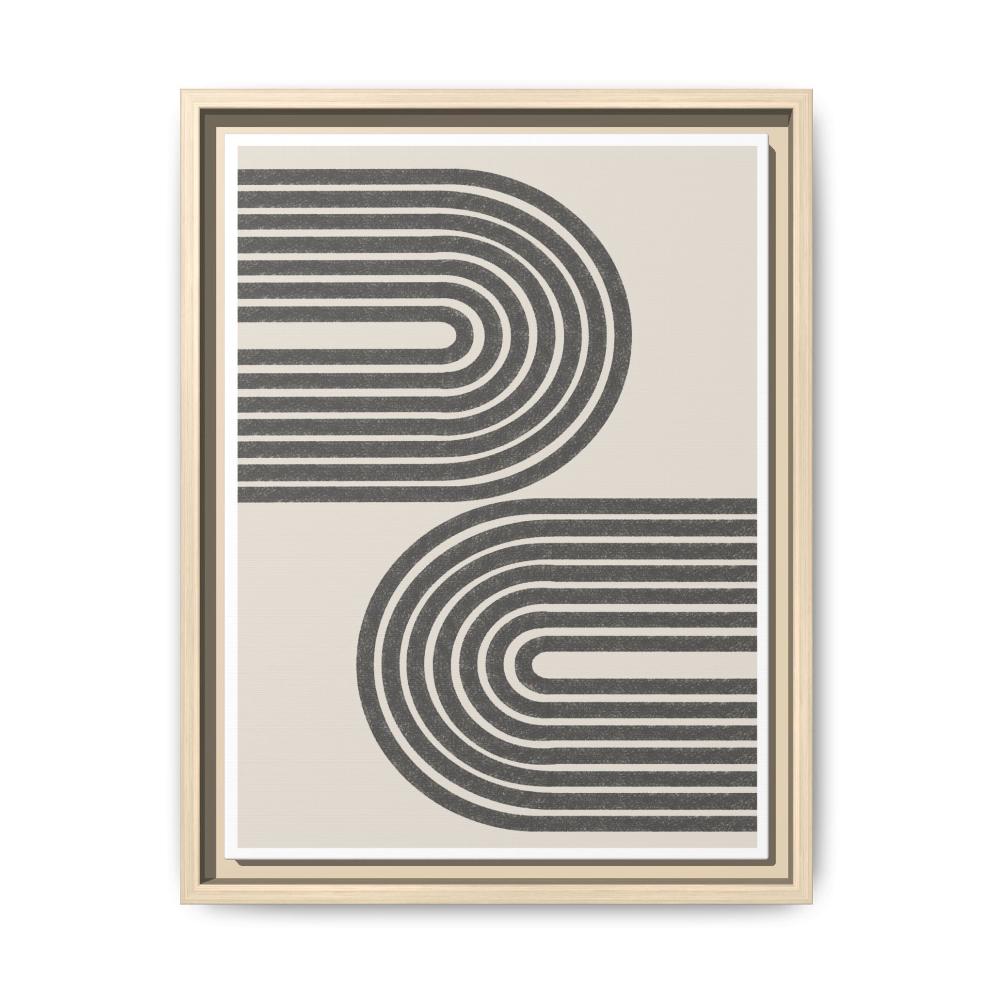 Twin Horizon Currents - Framed