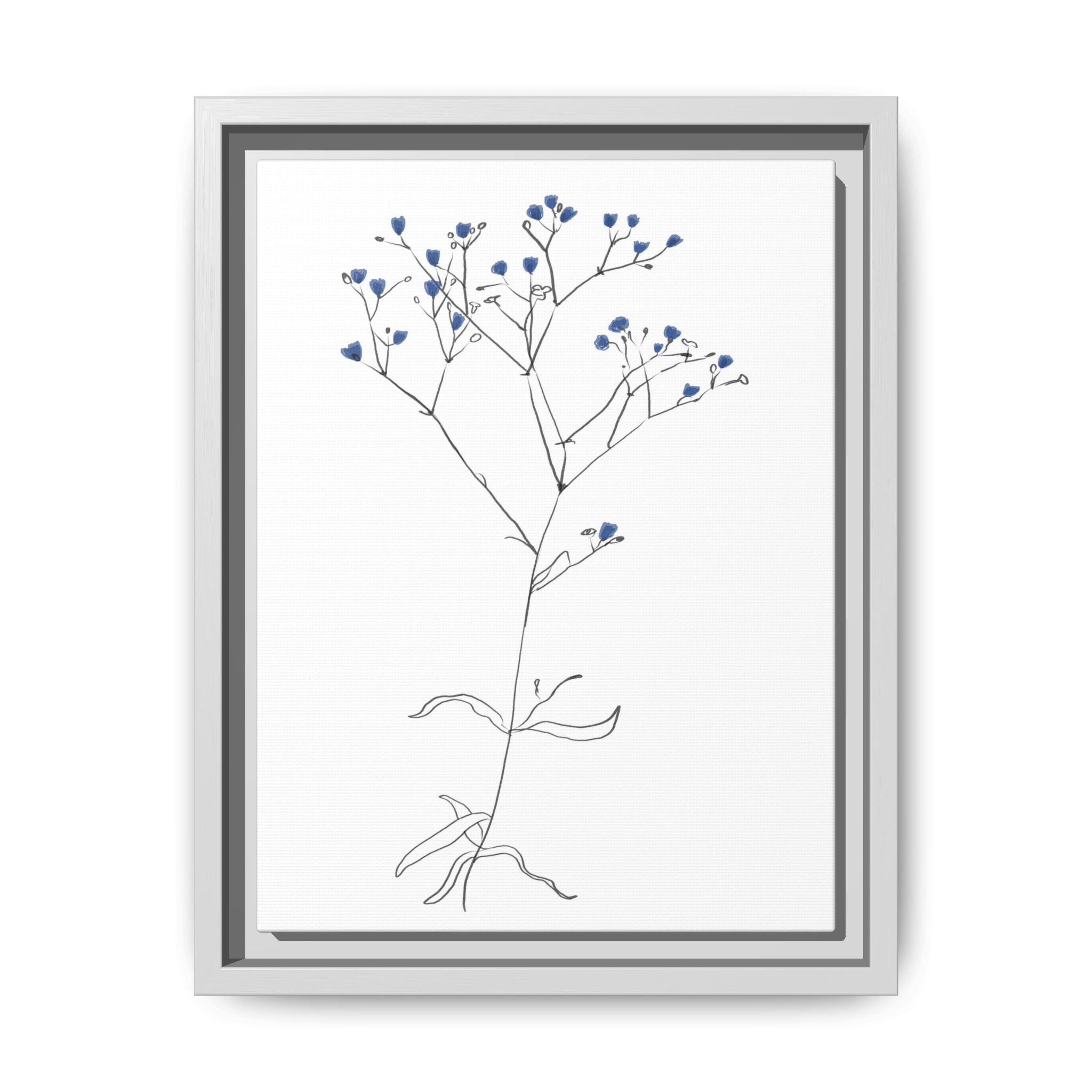 Blue Meadow Whisper - Framed