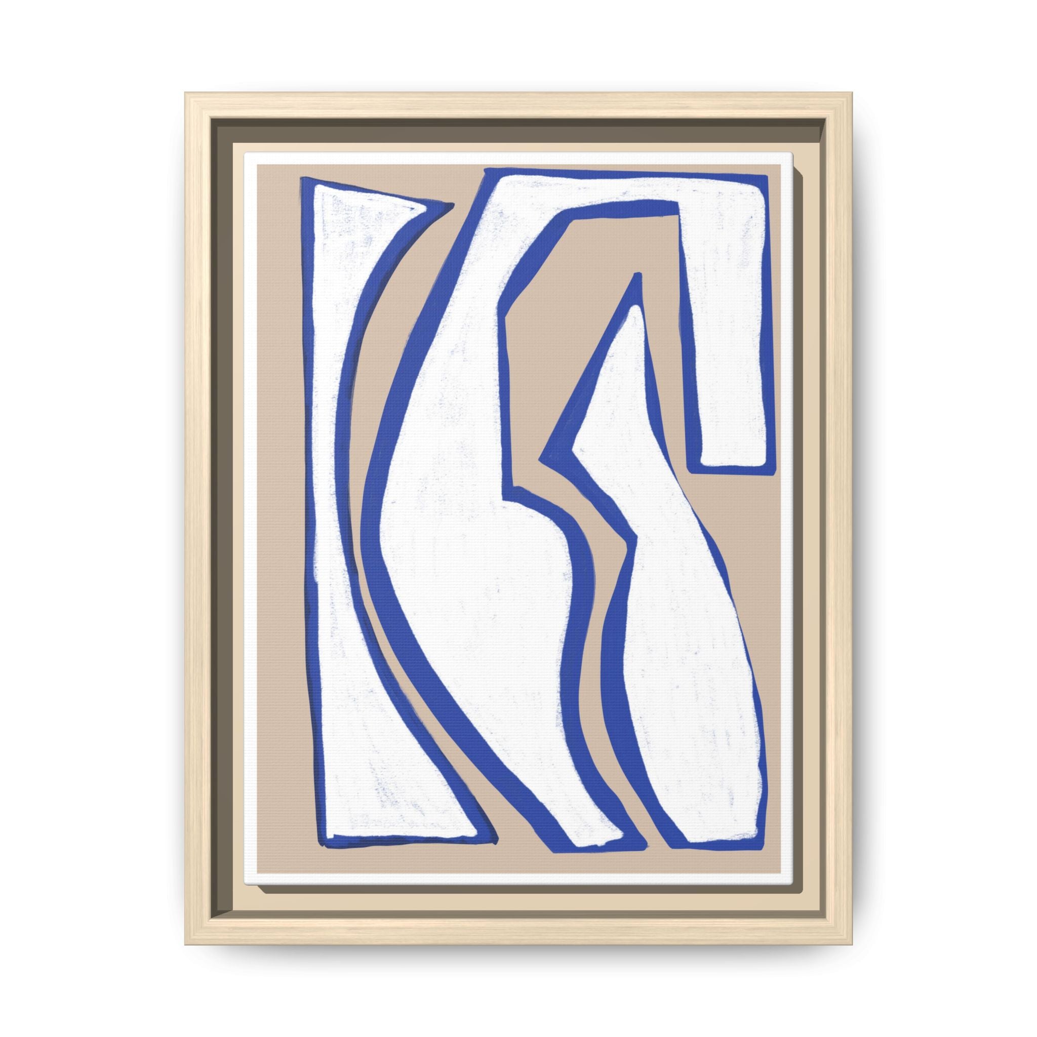 Cobalt Form Continuum - Framed