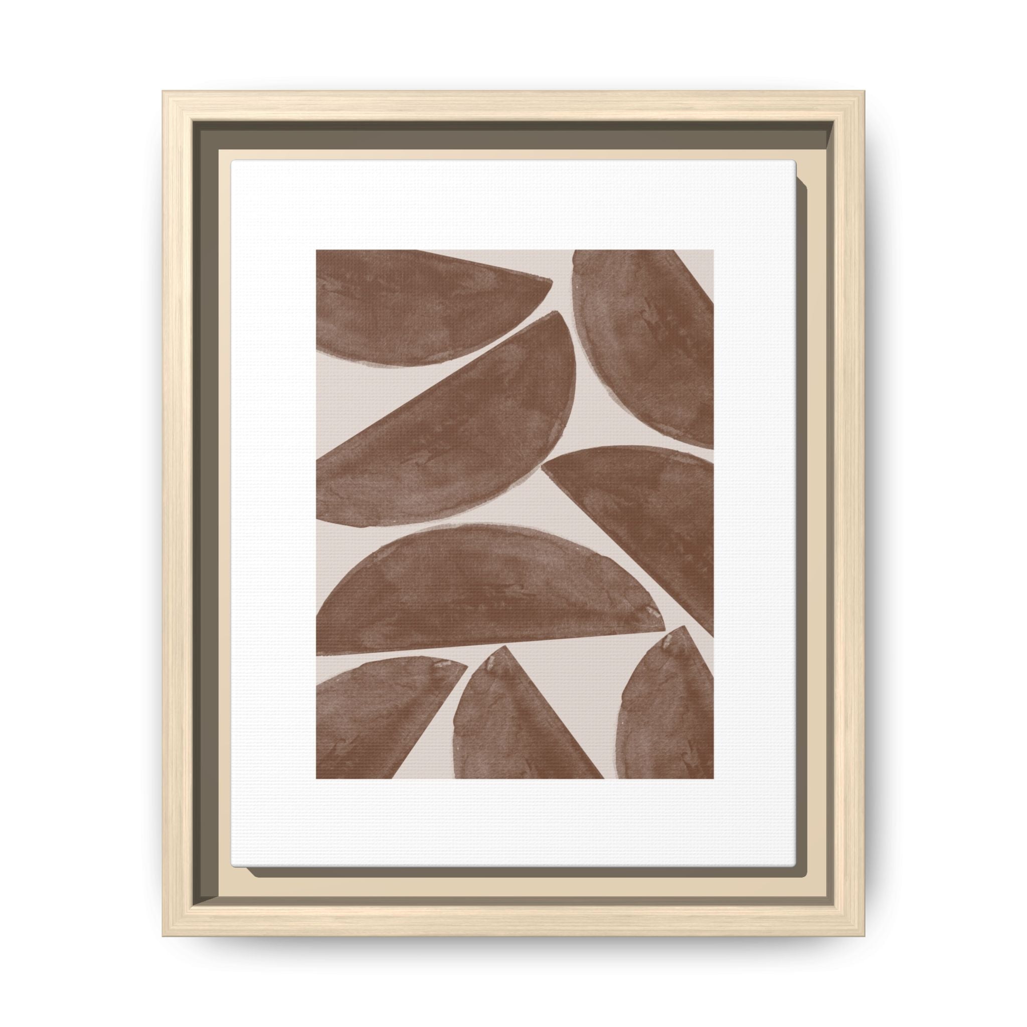 Terracotta Crescent Rhythm - Framed