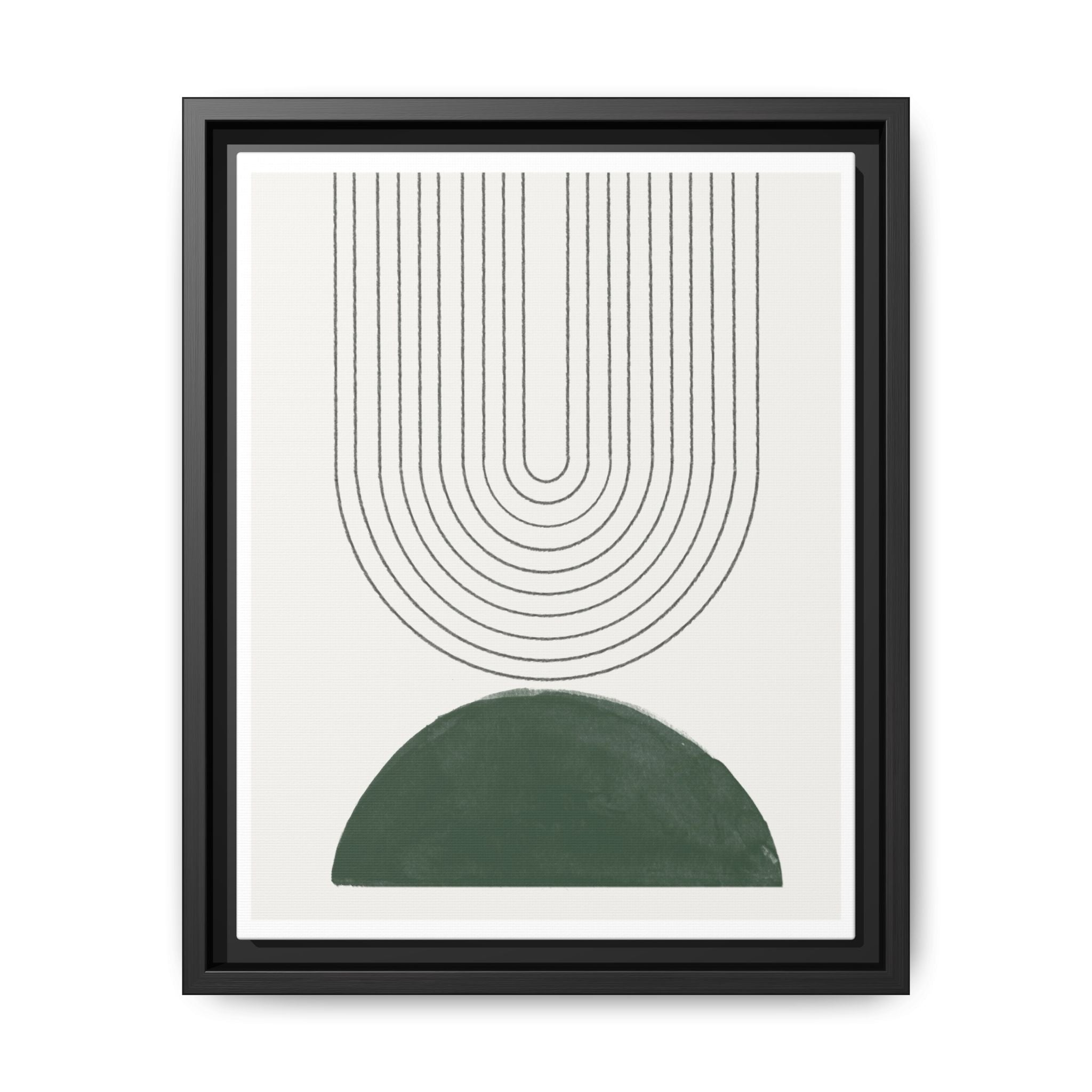 Emerald Echo Pathways - Framed