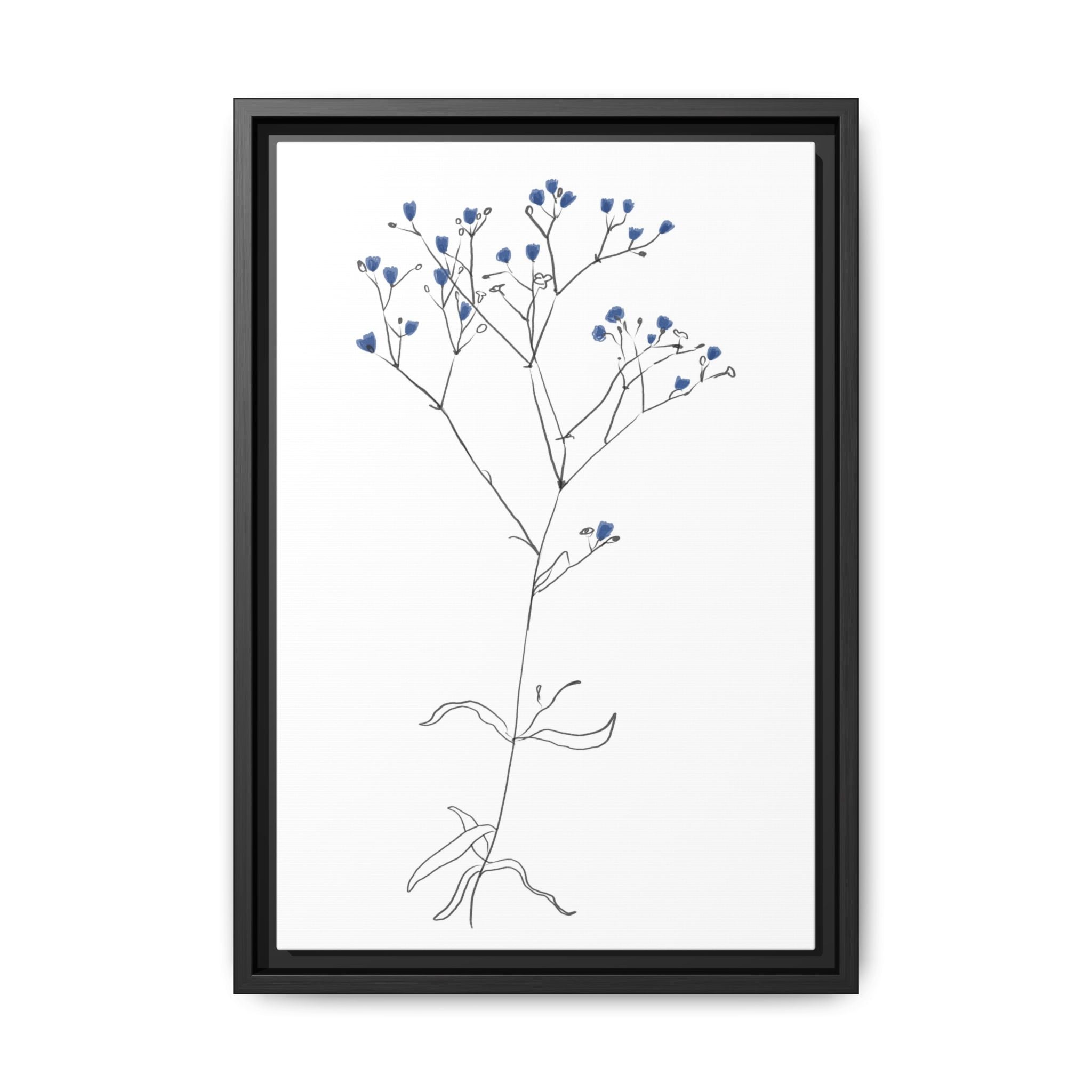 Blue Meadow Whisper - Framed