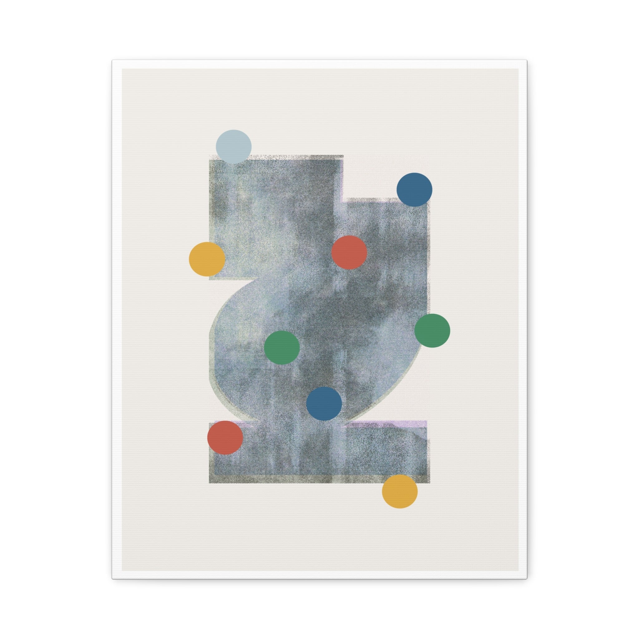 Muted Geometry Reverie - Canvas
