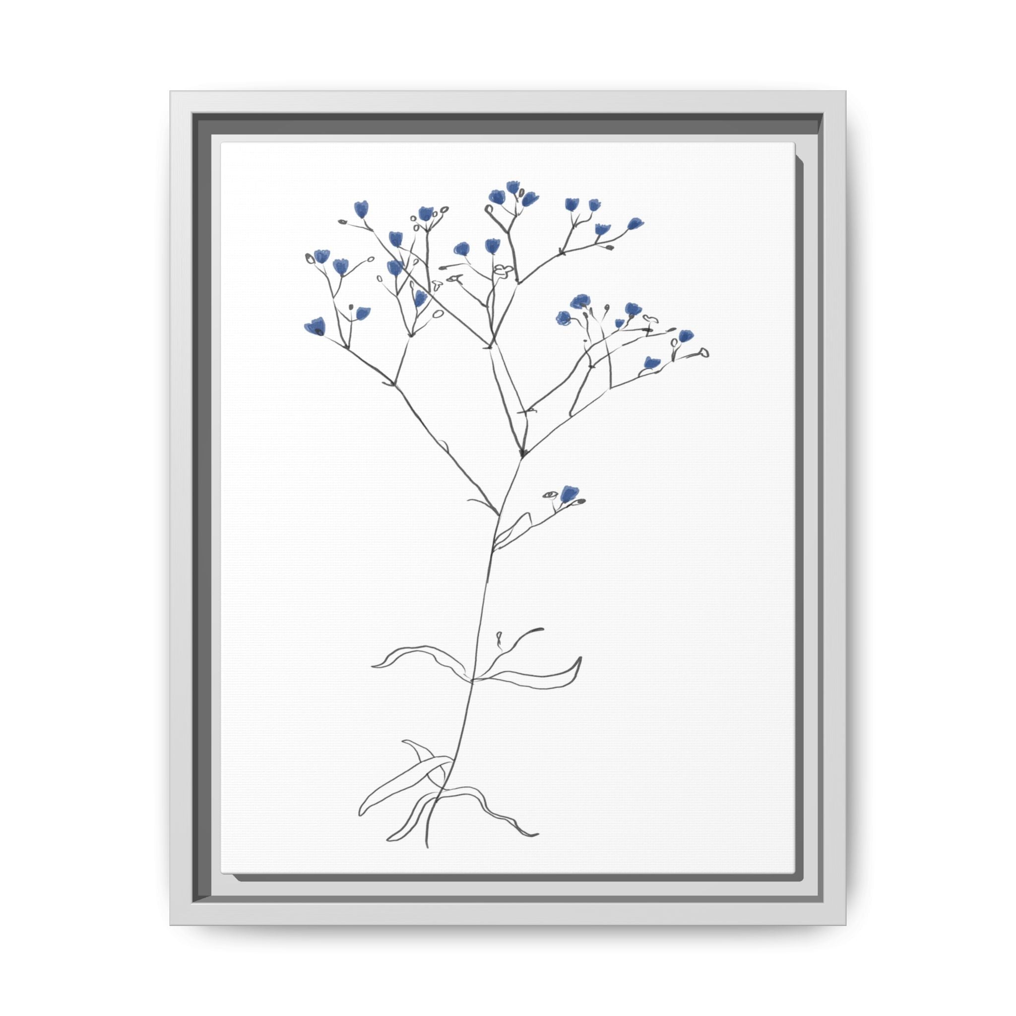 Blue Meadow Whisper - Framed
