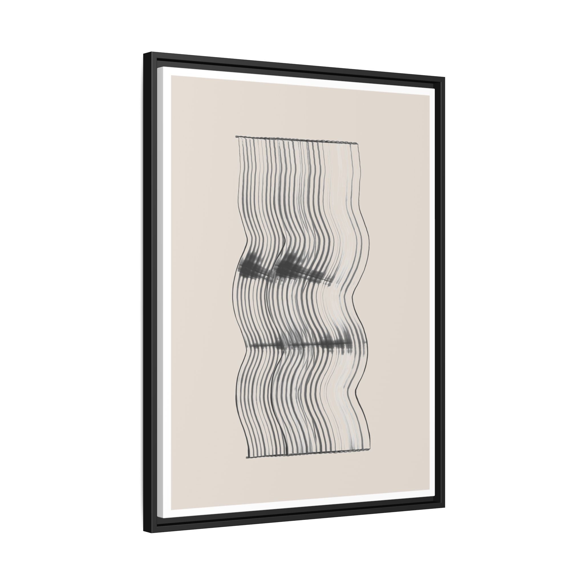 Velvet Ripple Linework Flow - Framed