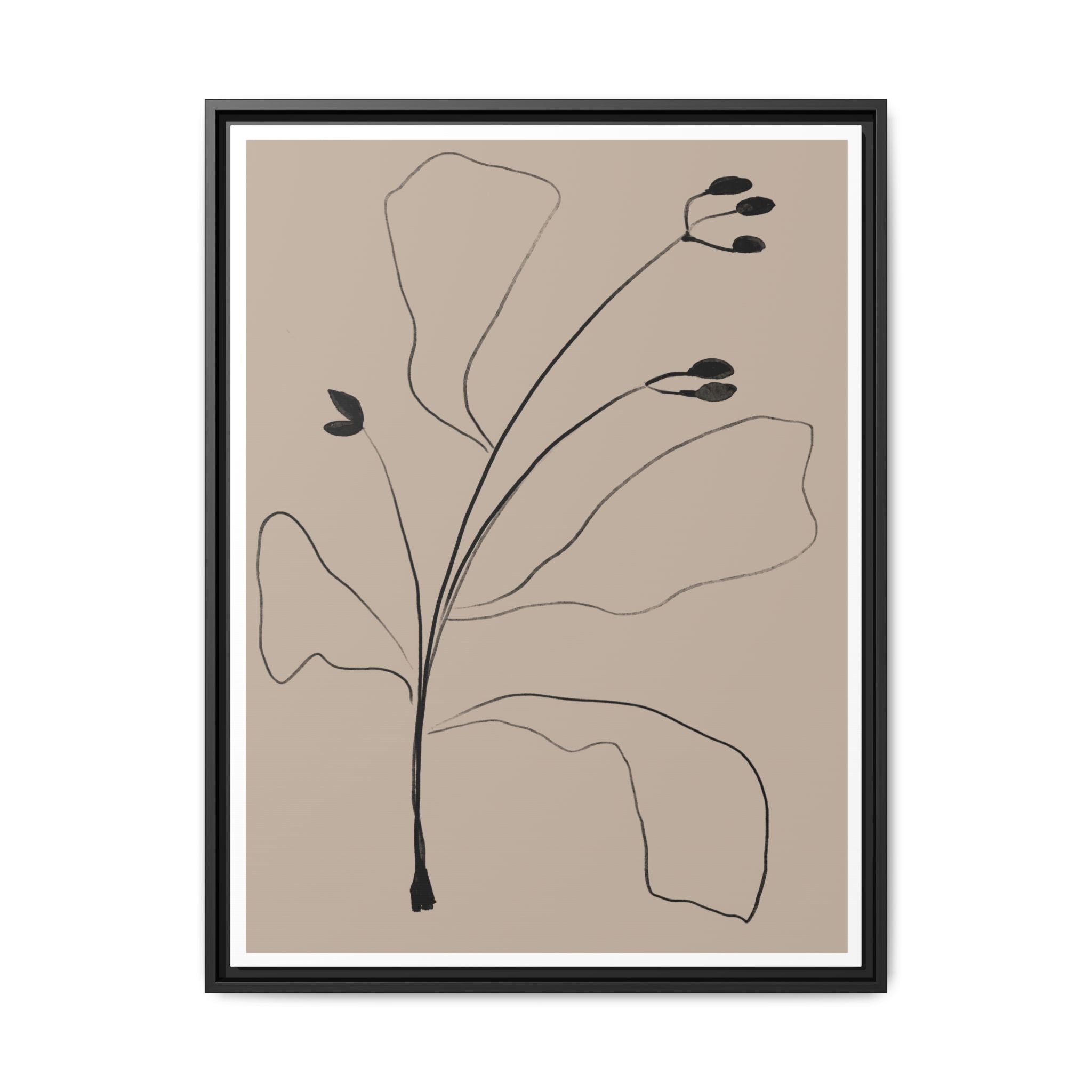 Quiet Botanical Gesture - Framed
