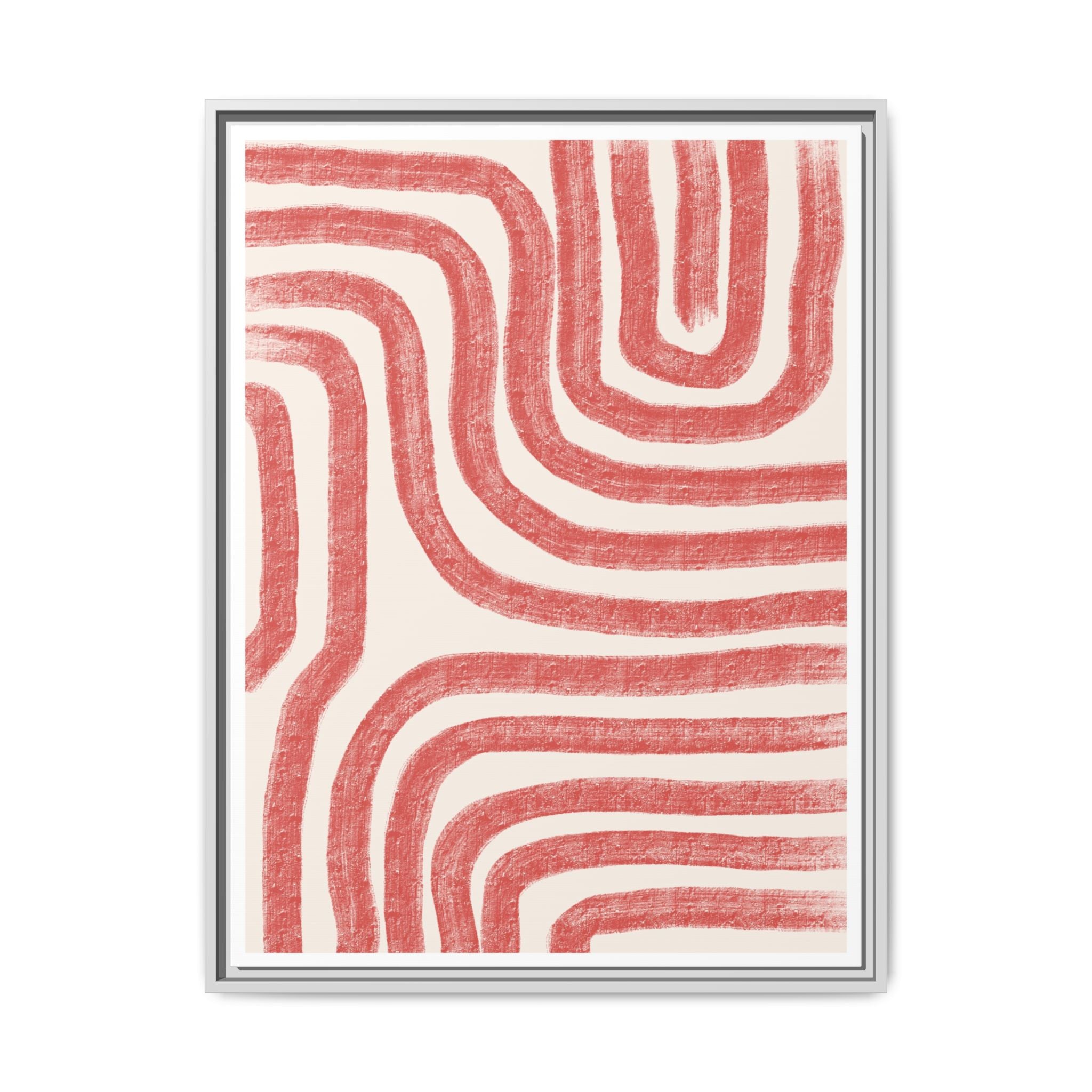 Coral Drift Pathways - Framed