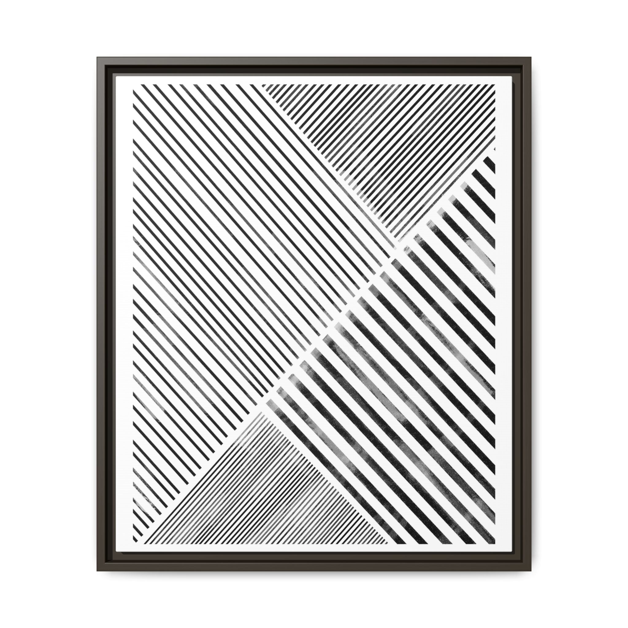 Monochrome Motion Angles - Framed