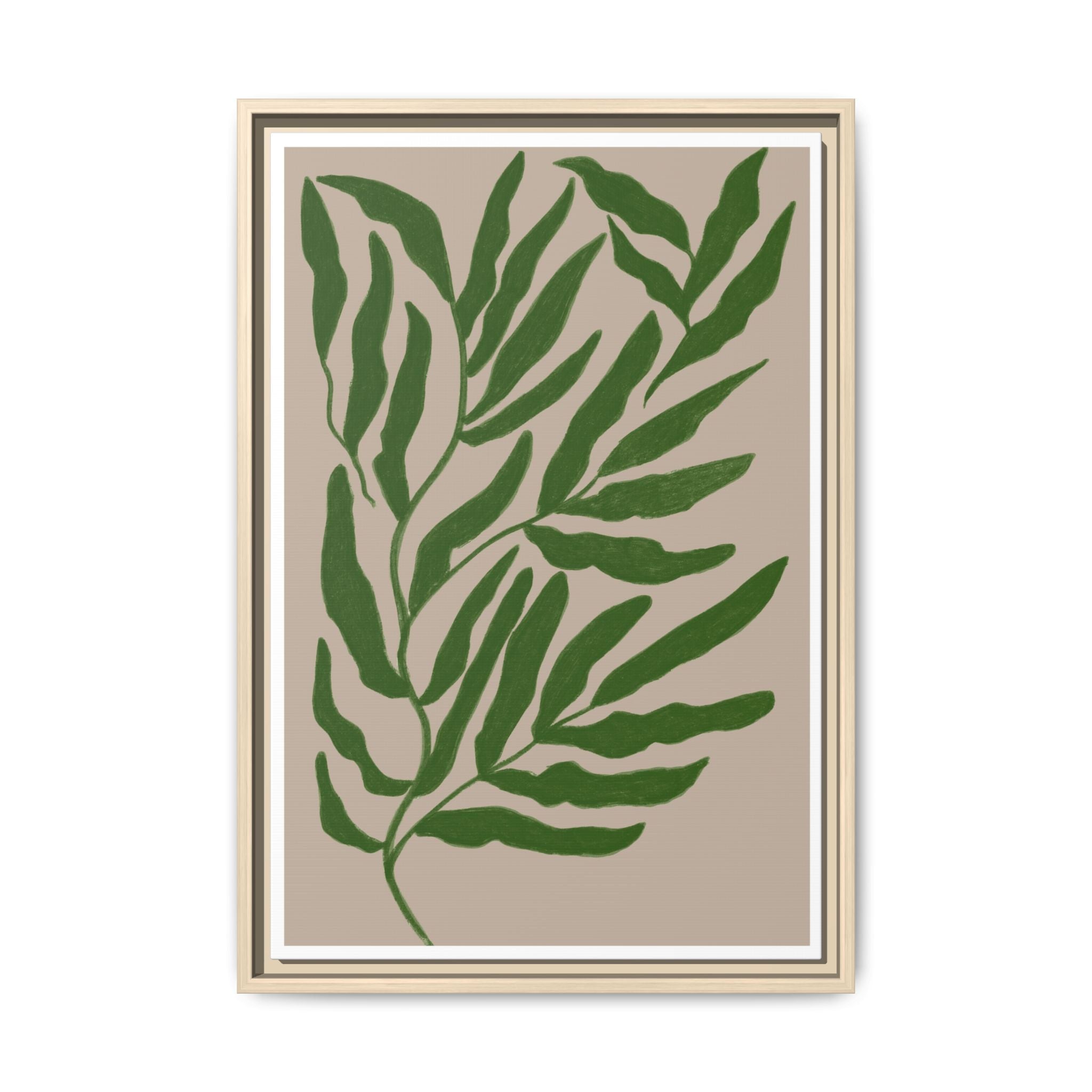 Emerald Canopy Drift - Framed