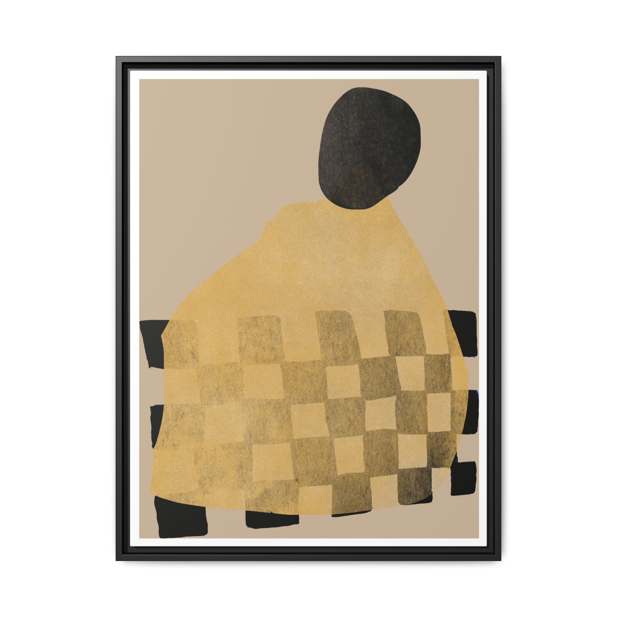 Golden Hearth Pattern Drift - Framed