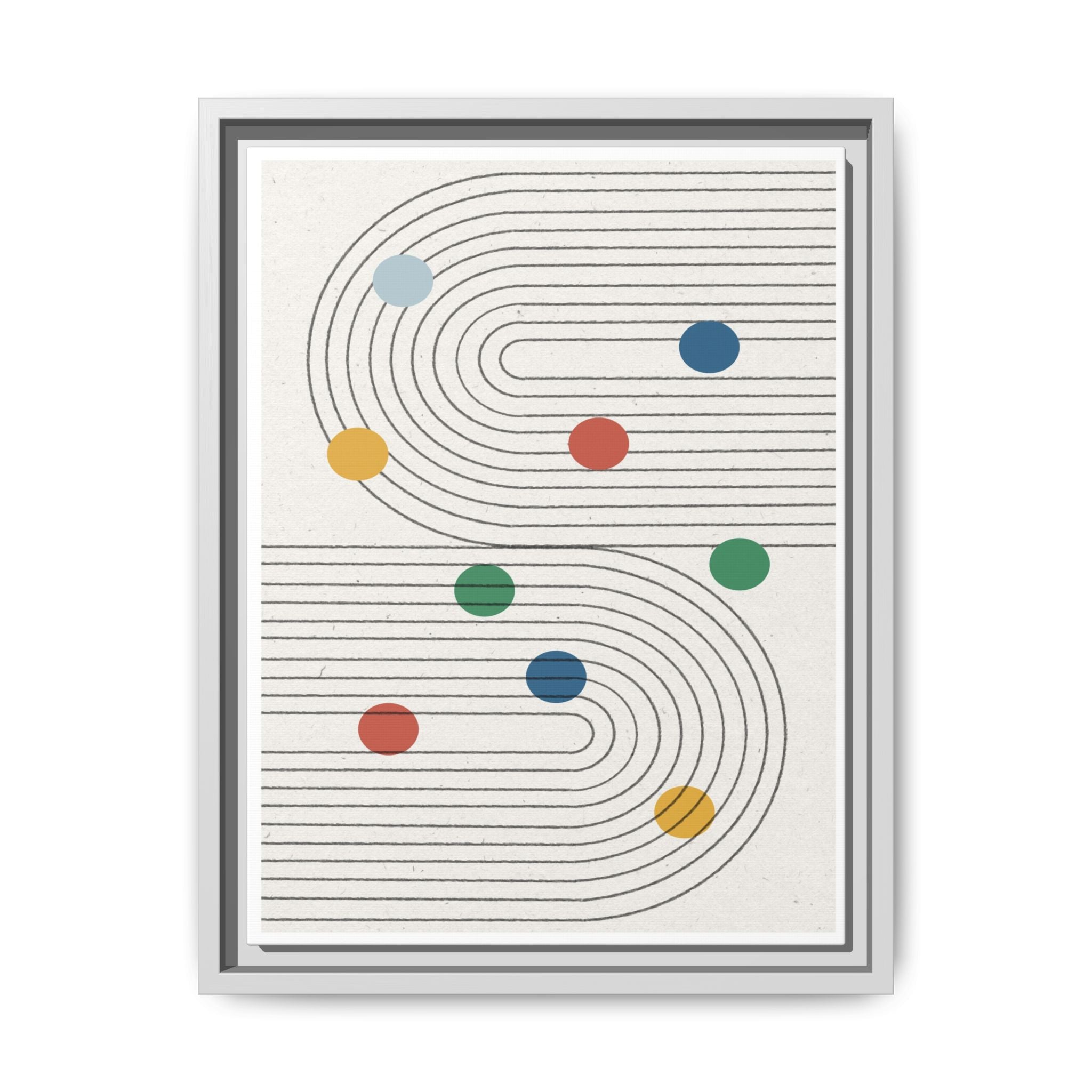 Retro Orbit Pathways - Framed