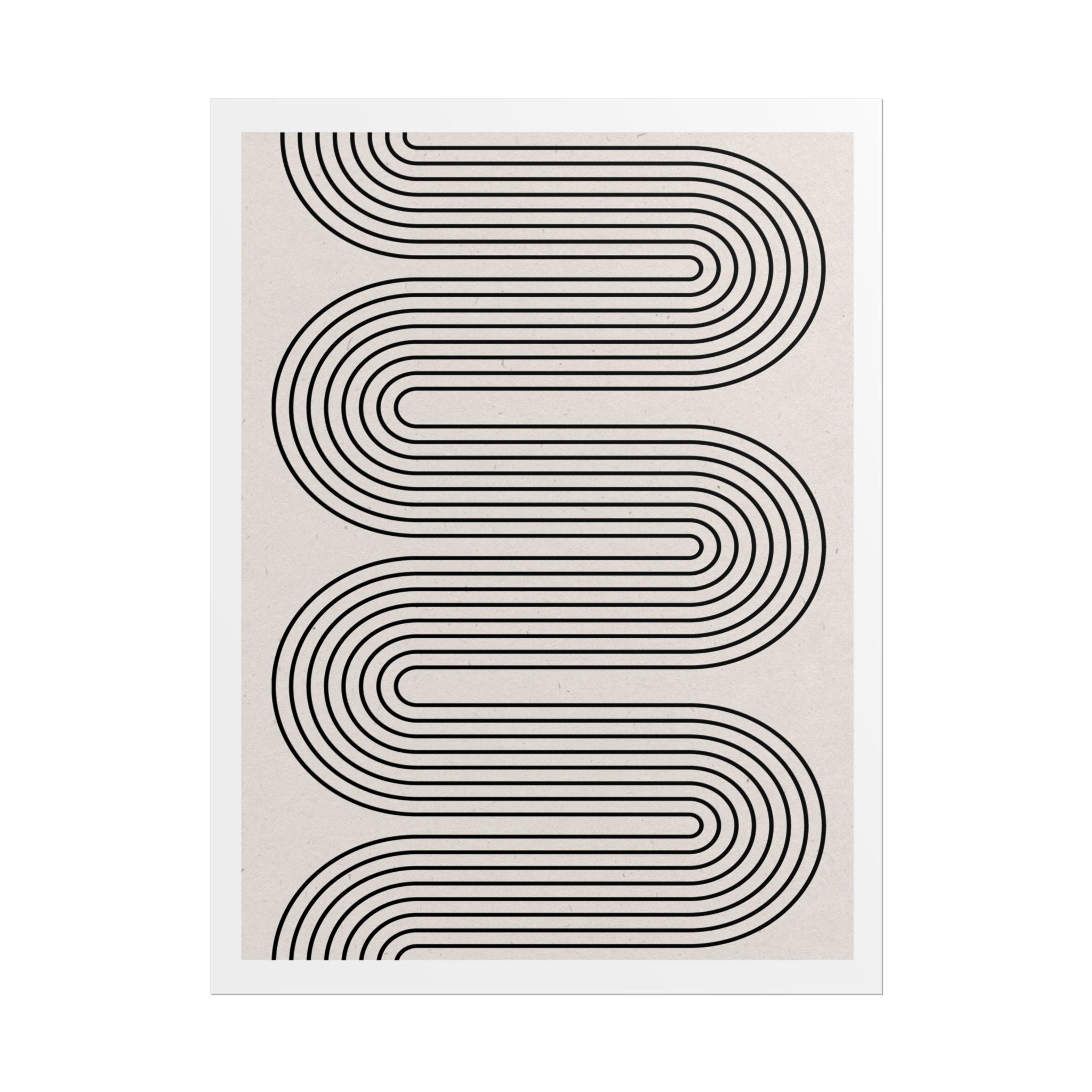 Monoline Rhythm Cascade - Poster