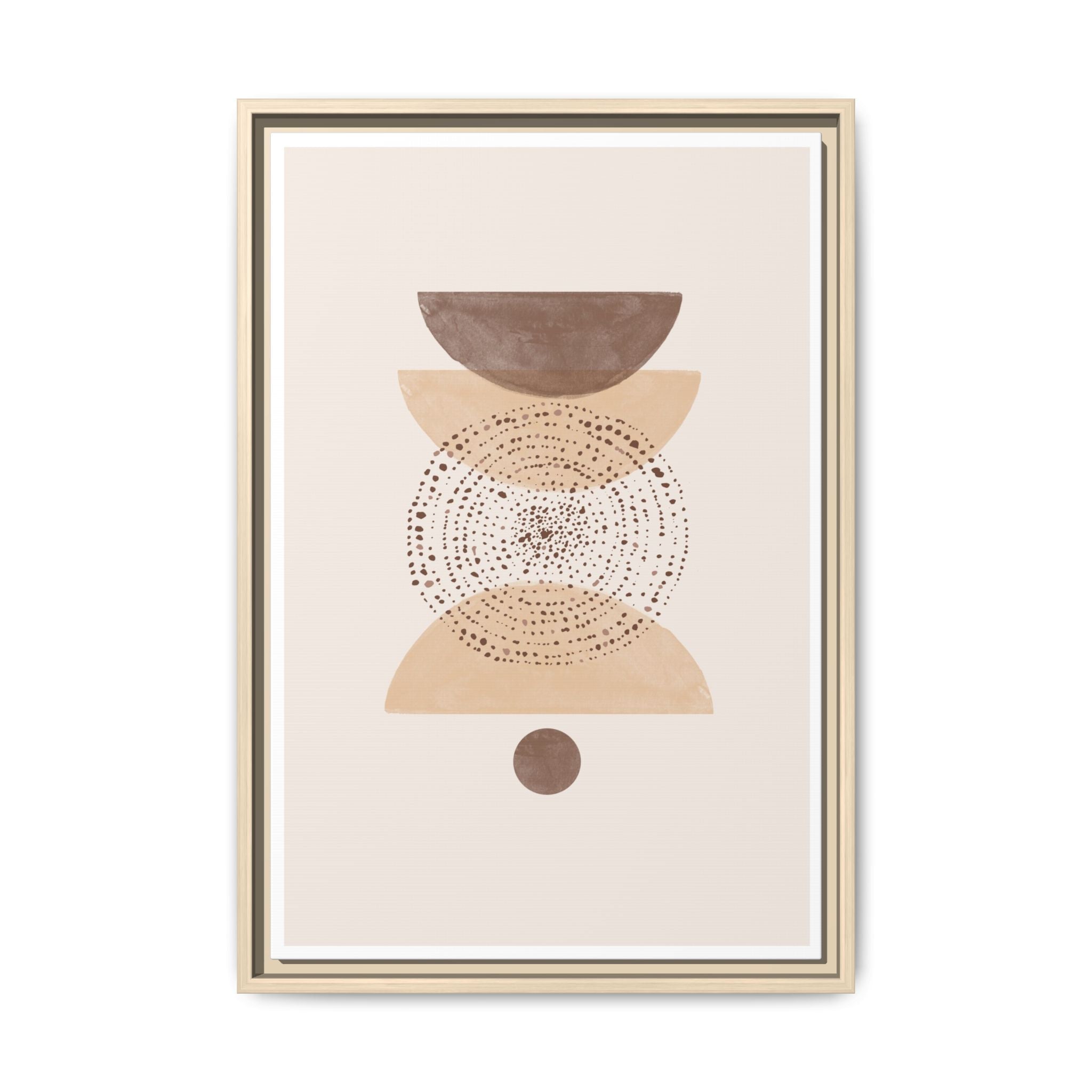 Terracotta Orbit Balance - Framed