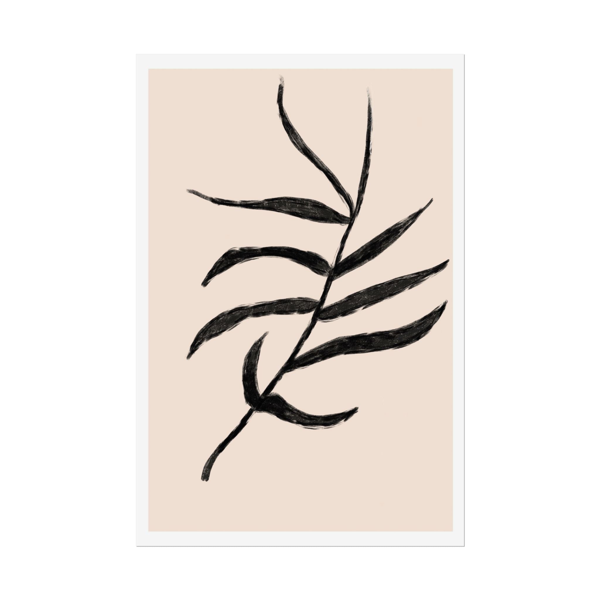 Ebony Frond Drift - Poster