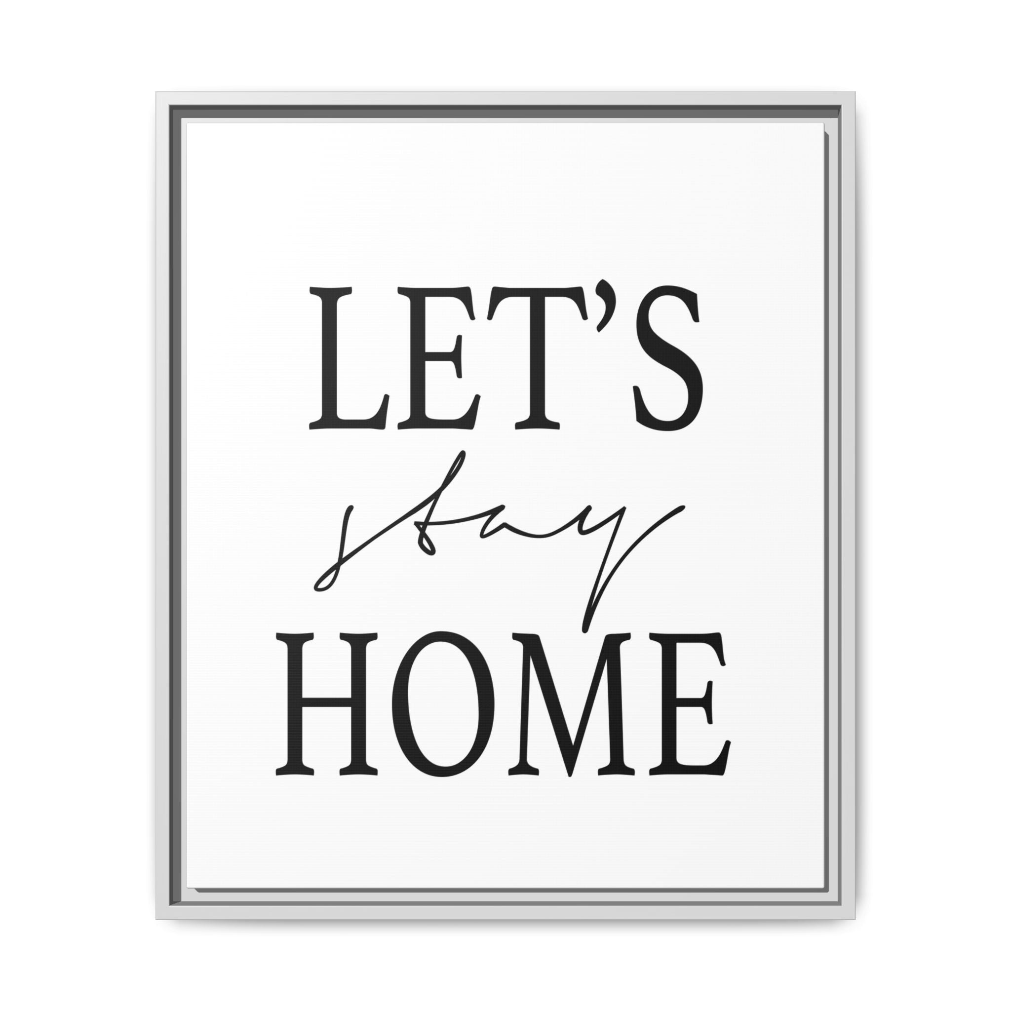 Gentle Haven Typography Glow - Framed