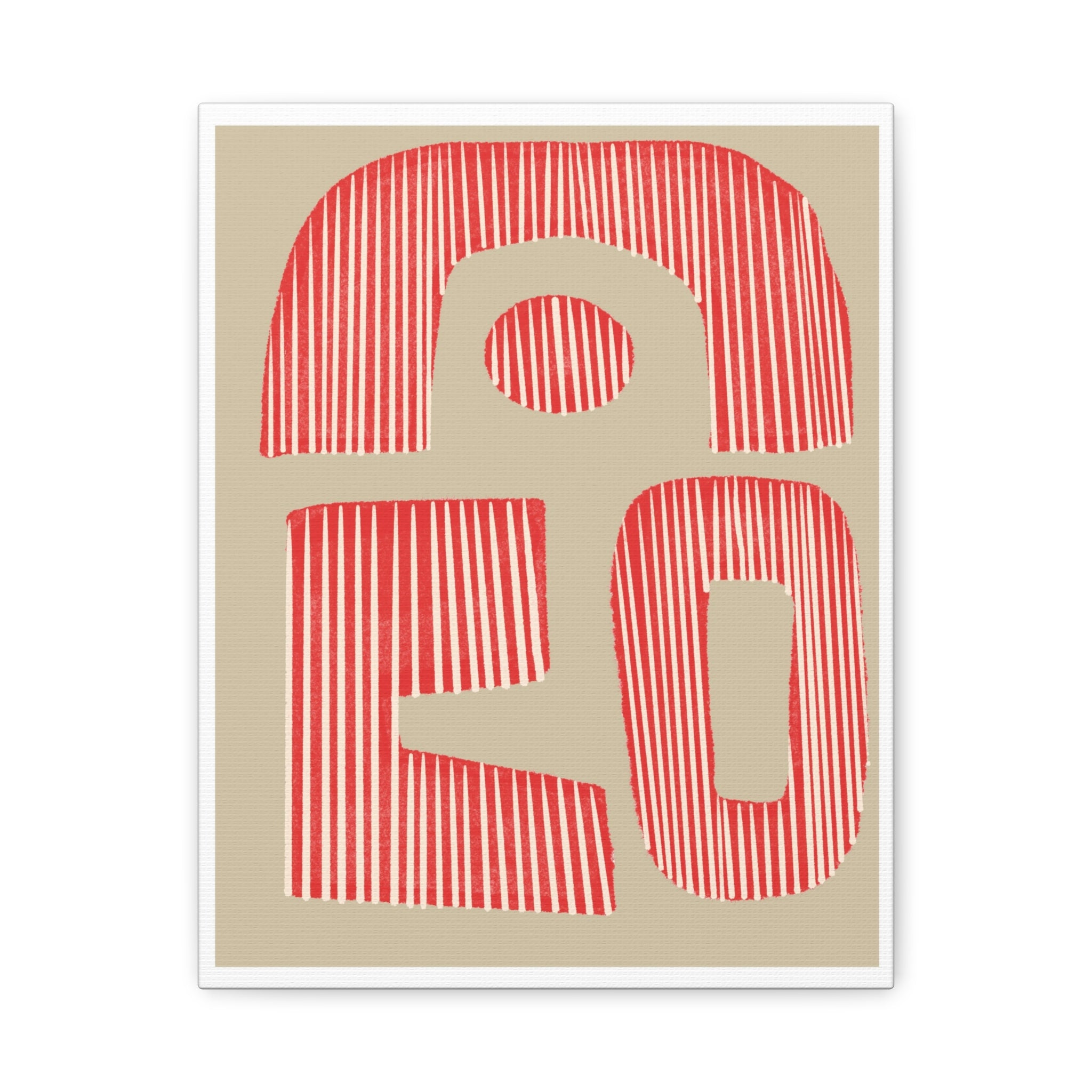 Coral Echo Forms - Canvas