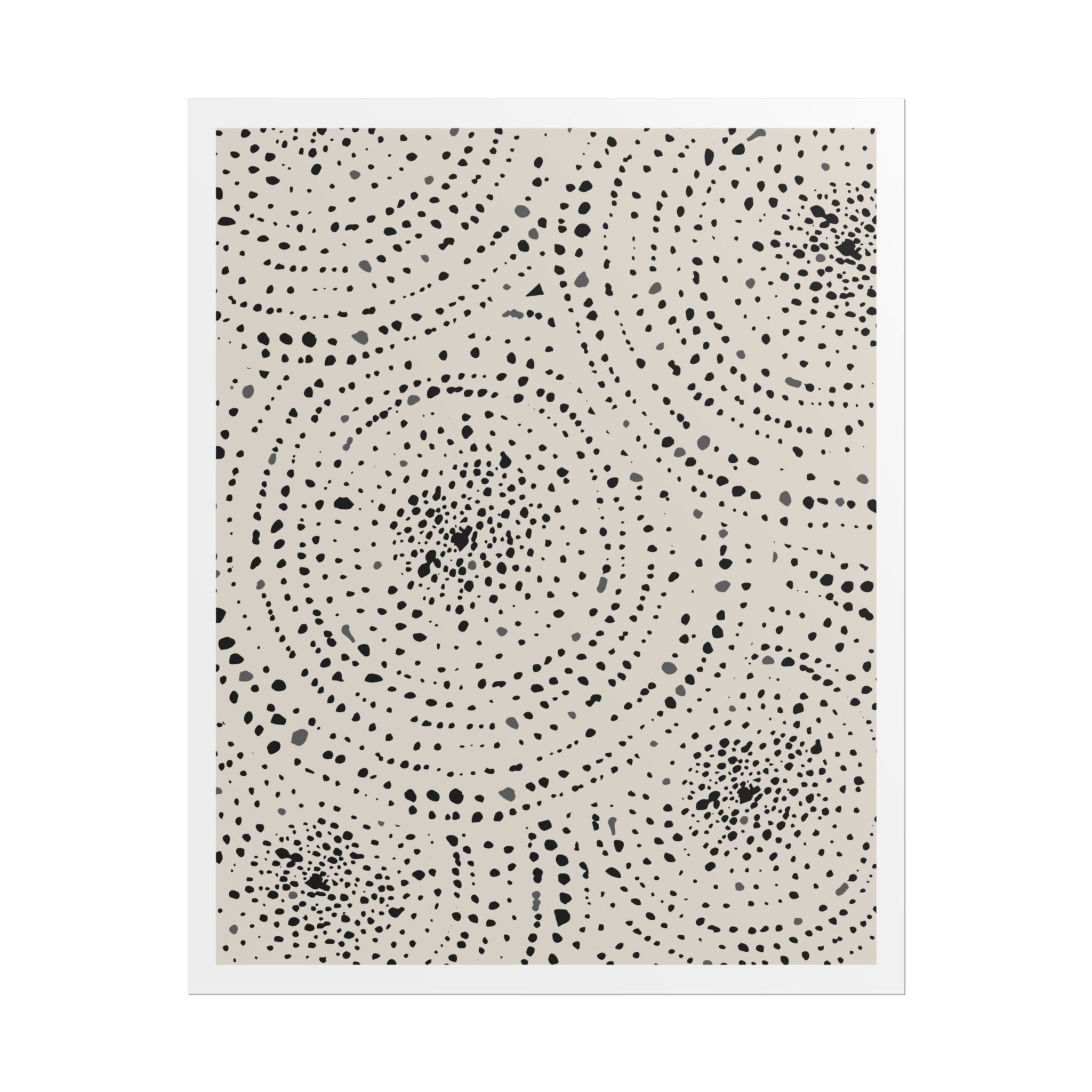 Celestial Pebble Drift Patterns - Poster